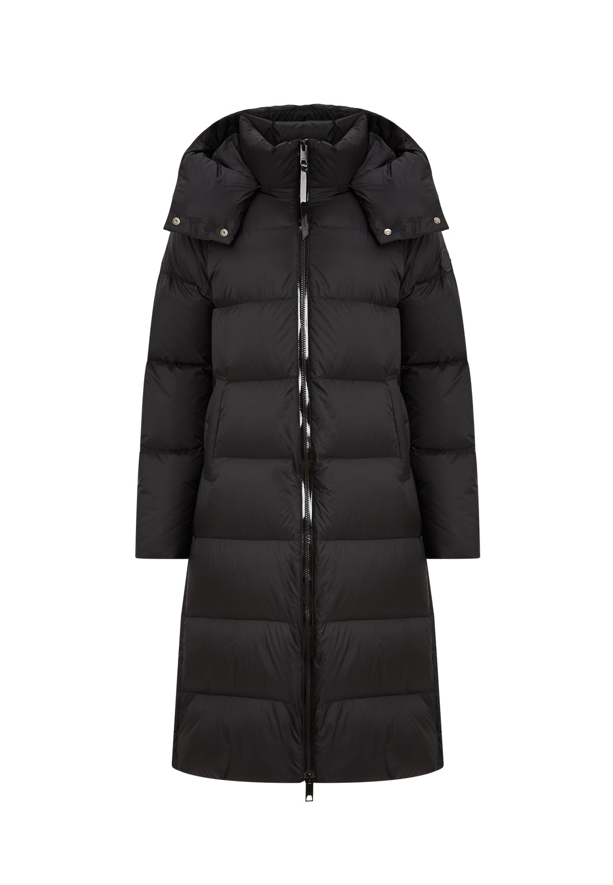Long Oversized Hooded Down Puffer Coat