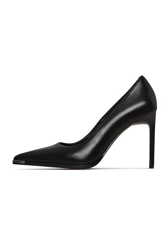 Metall-Muse-Pumps - Schwarz