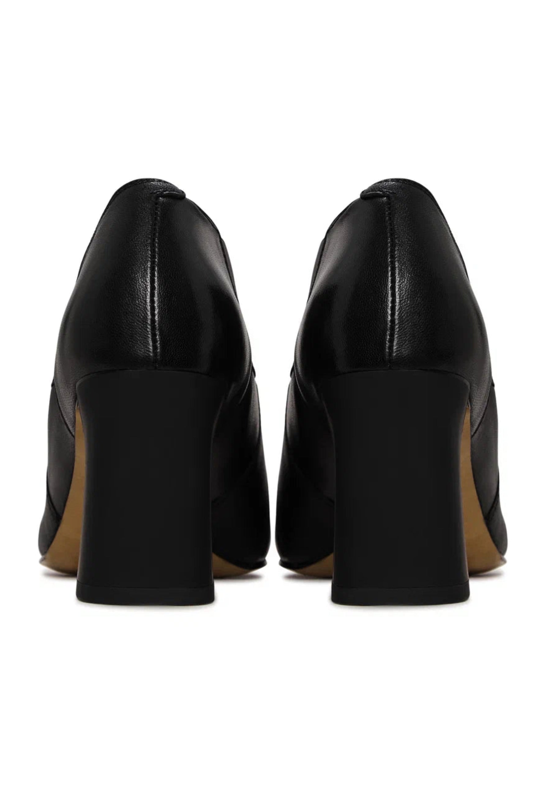 Sculpted Elegance Leather Pumps