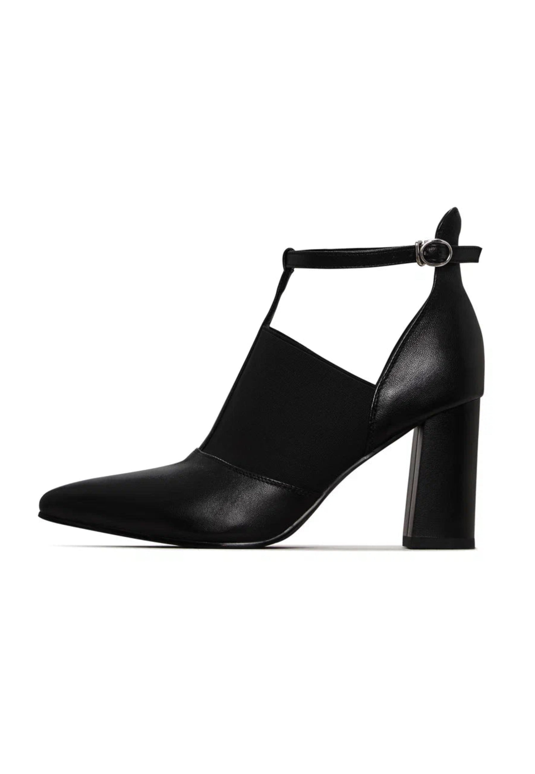 Elevated T-Strap Block Heels