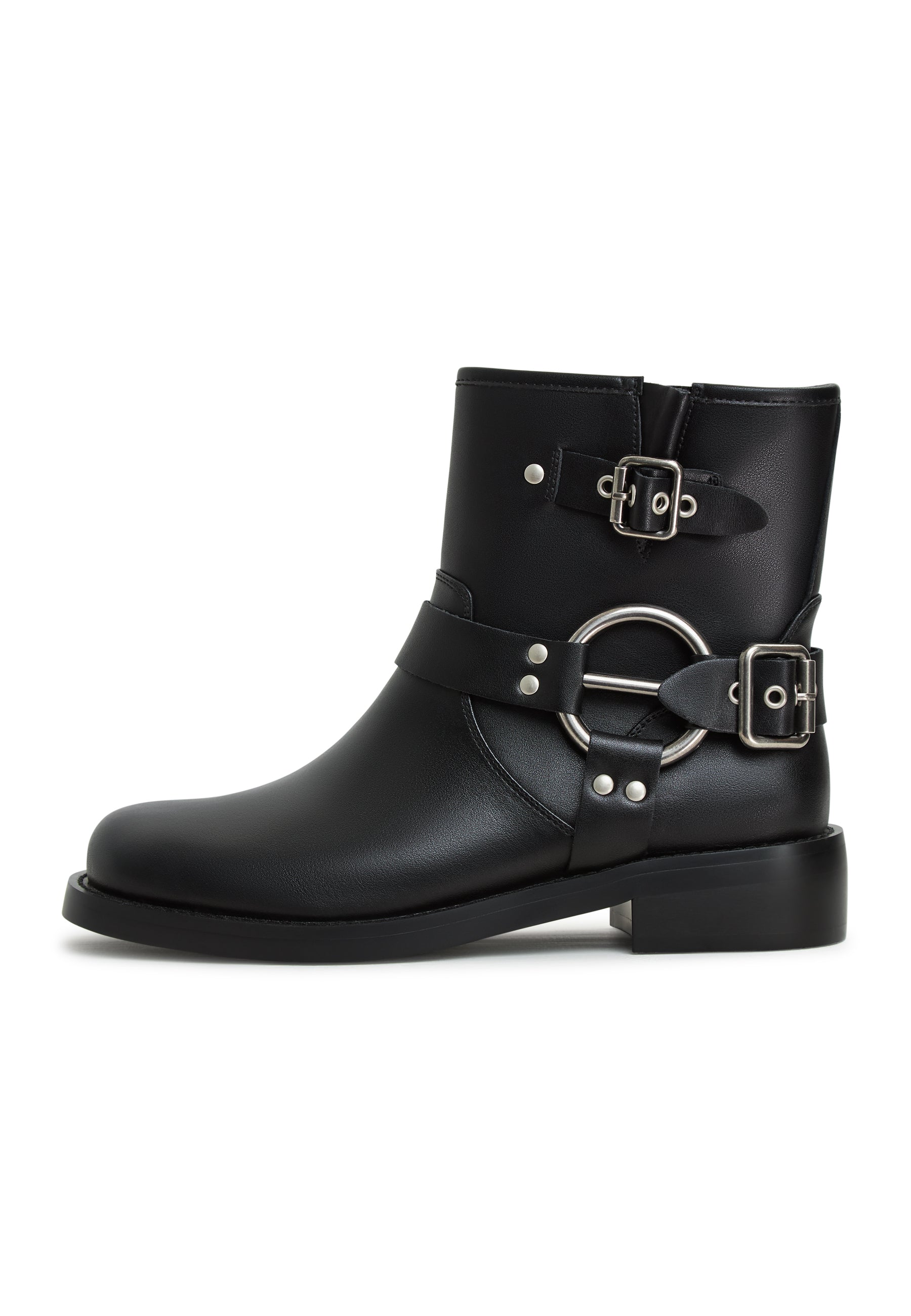 Biker Ankle Boots 100 Leather buy on CESARE GASPARI