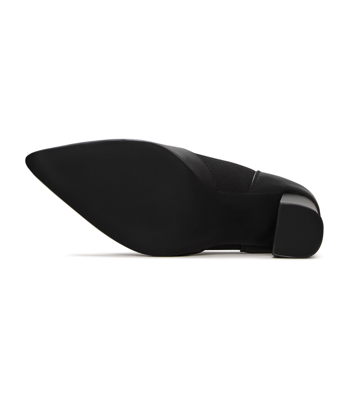 Elevated T-Strap Block Heels - Patent Black