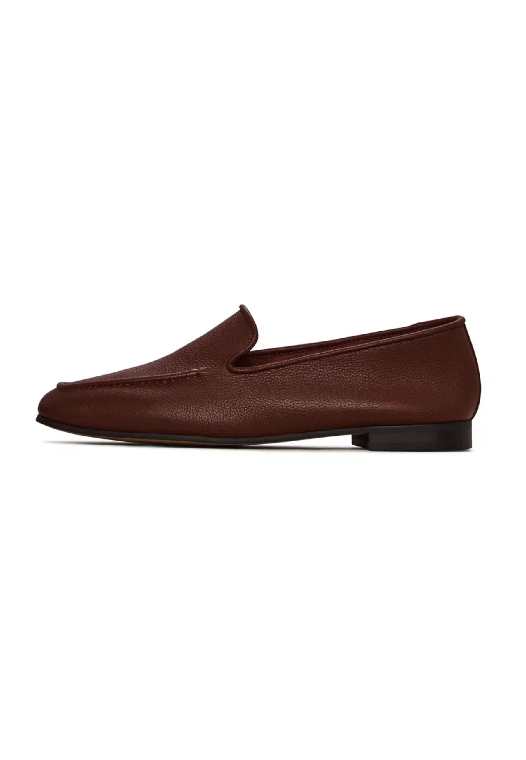 Leather Luxe Slip-Ons - Bordeaux