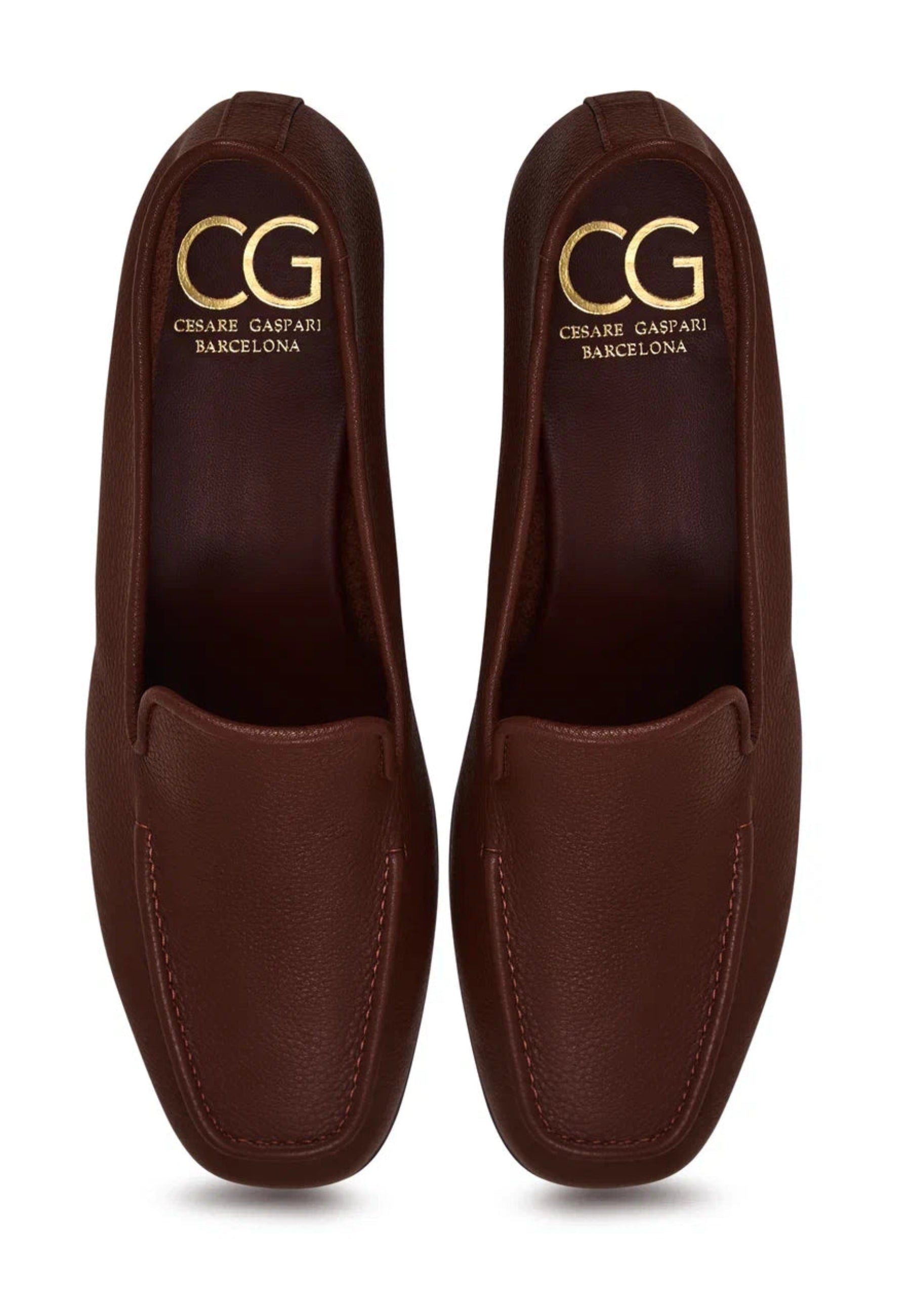 Leather Luxe Slip-Ons - Bordeaux