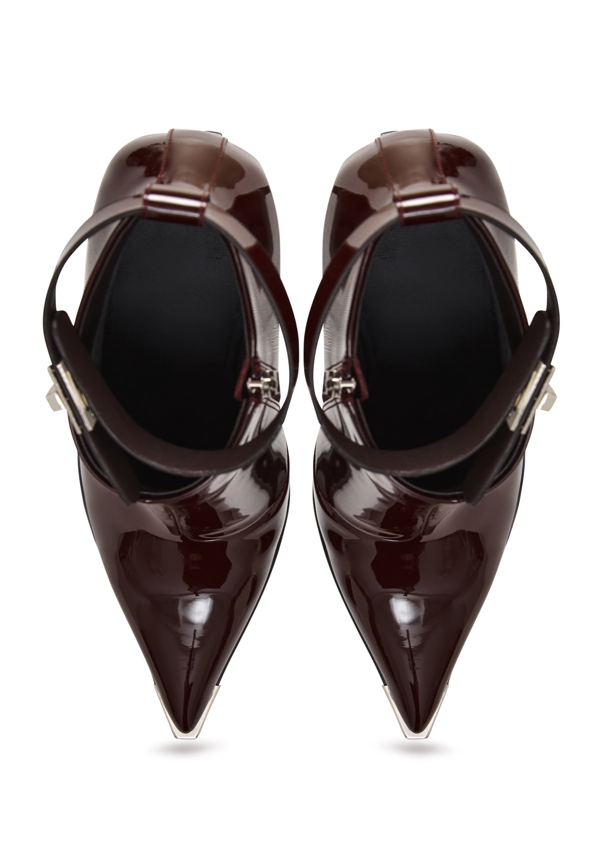 Midnight Charm Stiletto Boots - Bordeaux