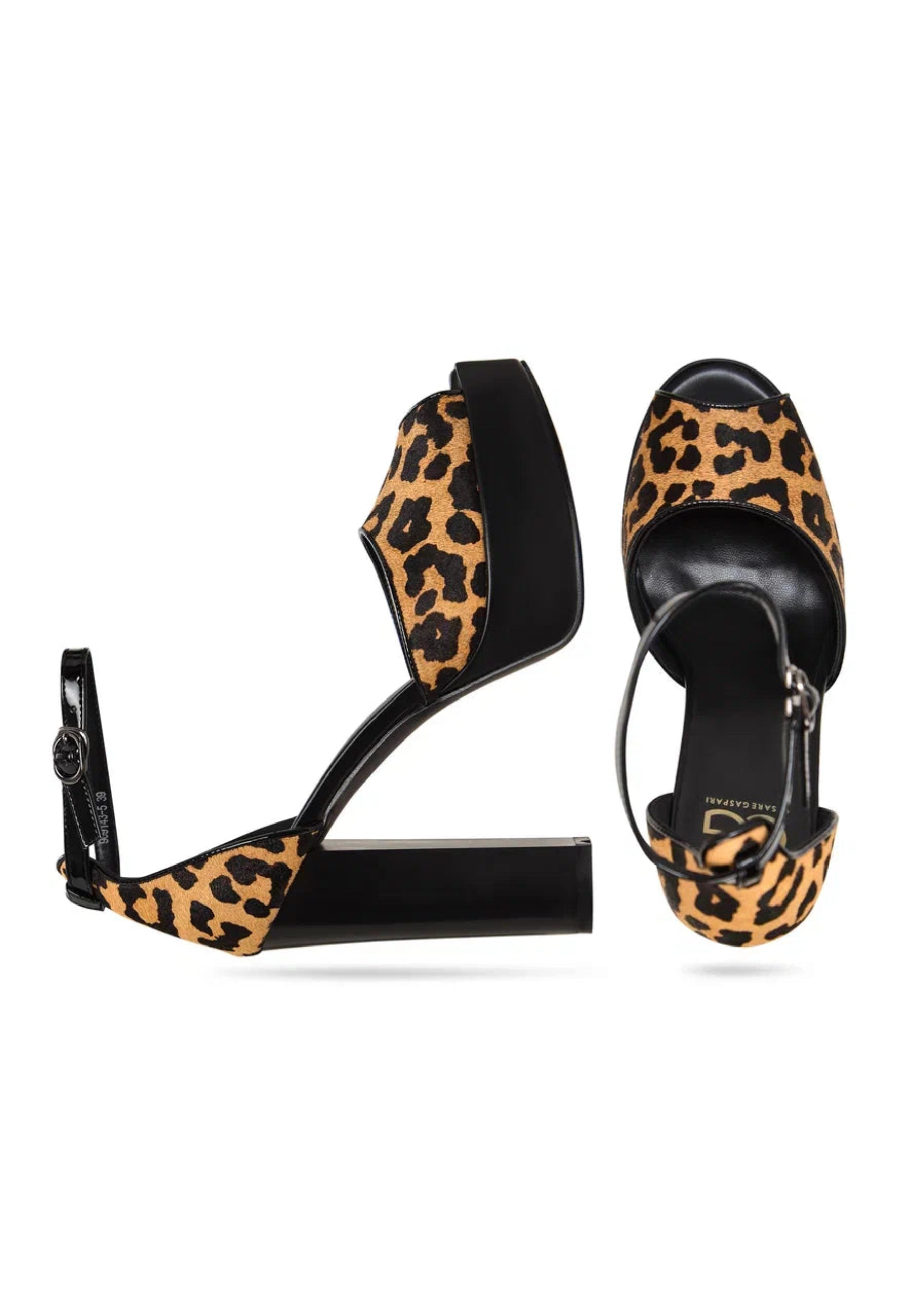 Charm Block Heel Pumps - Leopard