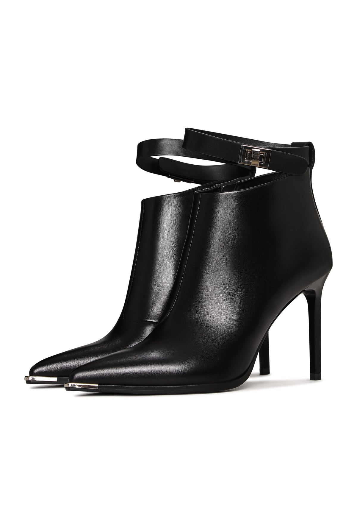 Midnight Charm Stiletto Boots - Black