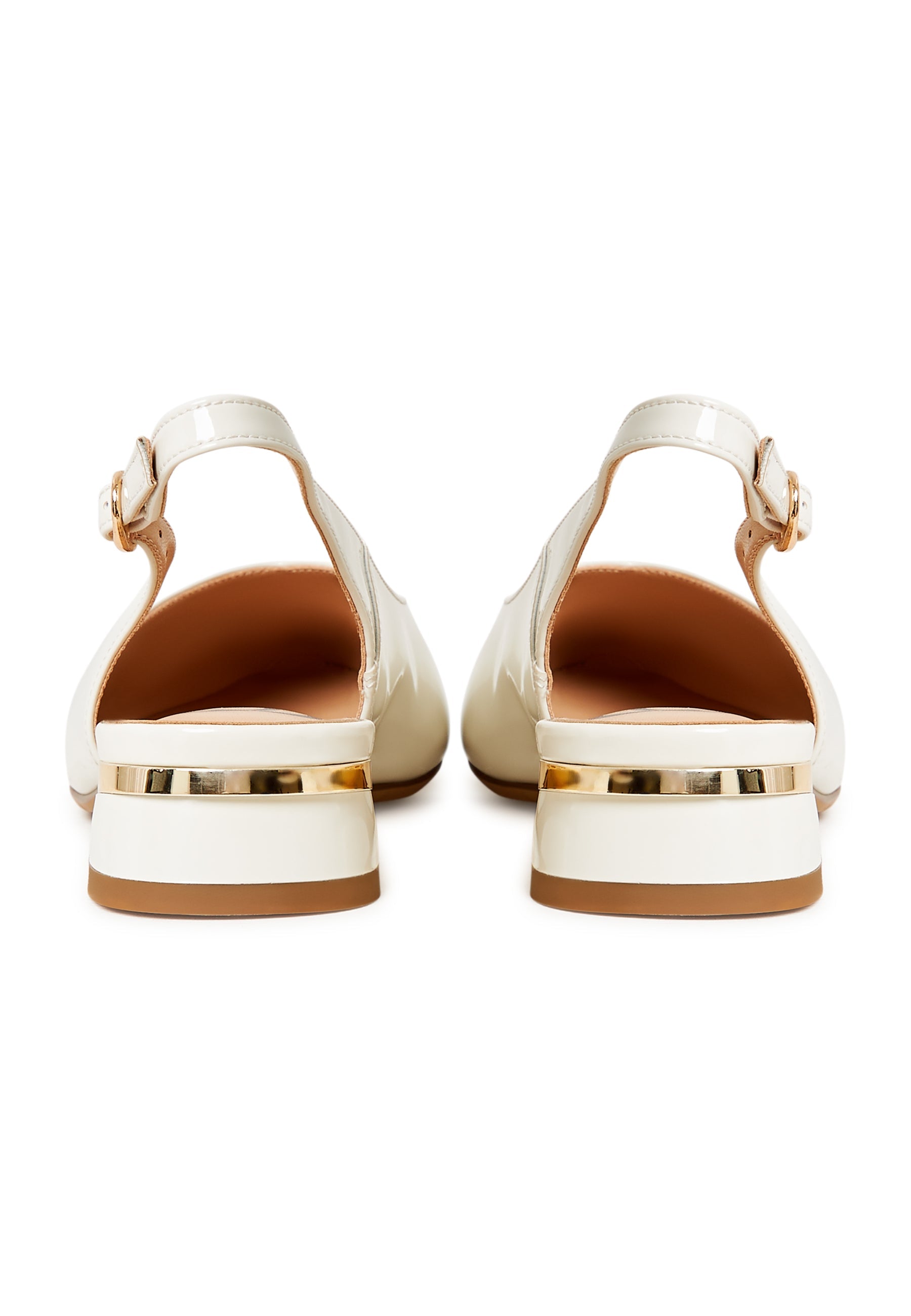 Slingback Ballerinas - White