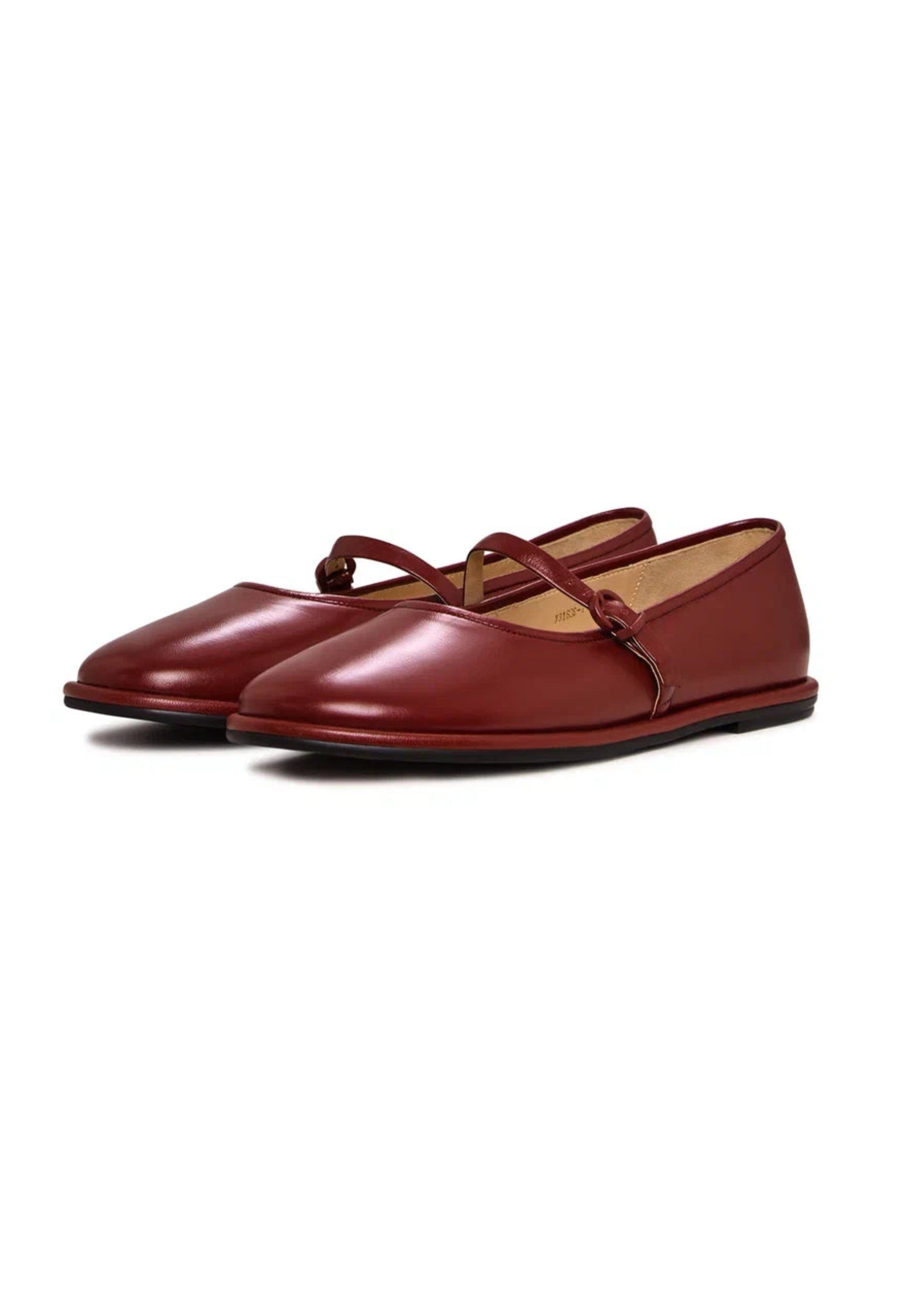 Timeless Elegance Mary Jane Flats - Red