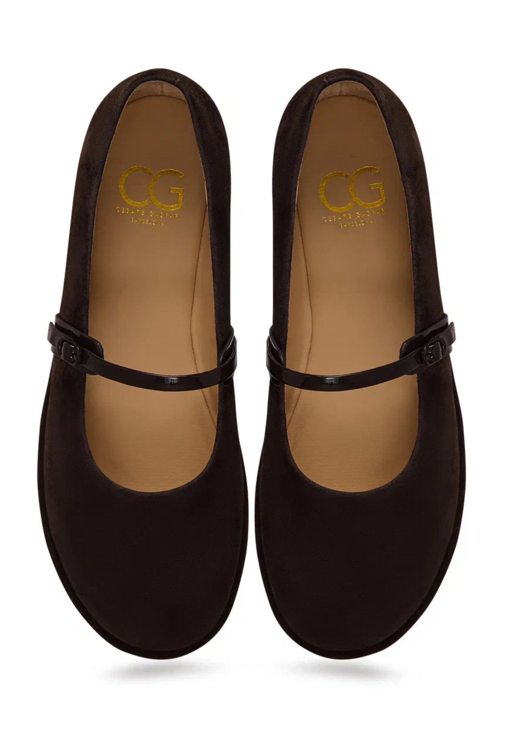 Timeless Suede Mary Jane Flats - Dark Brown