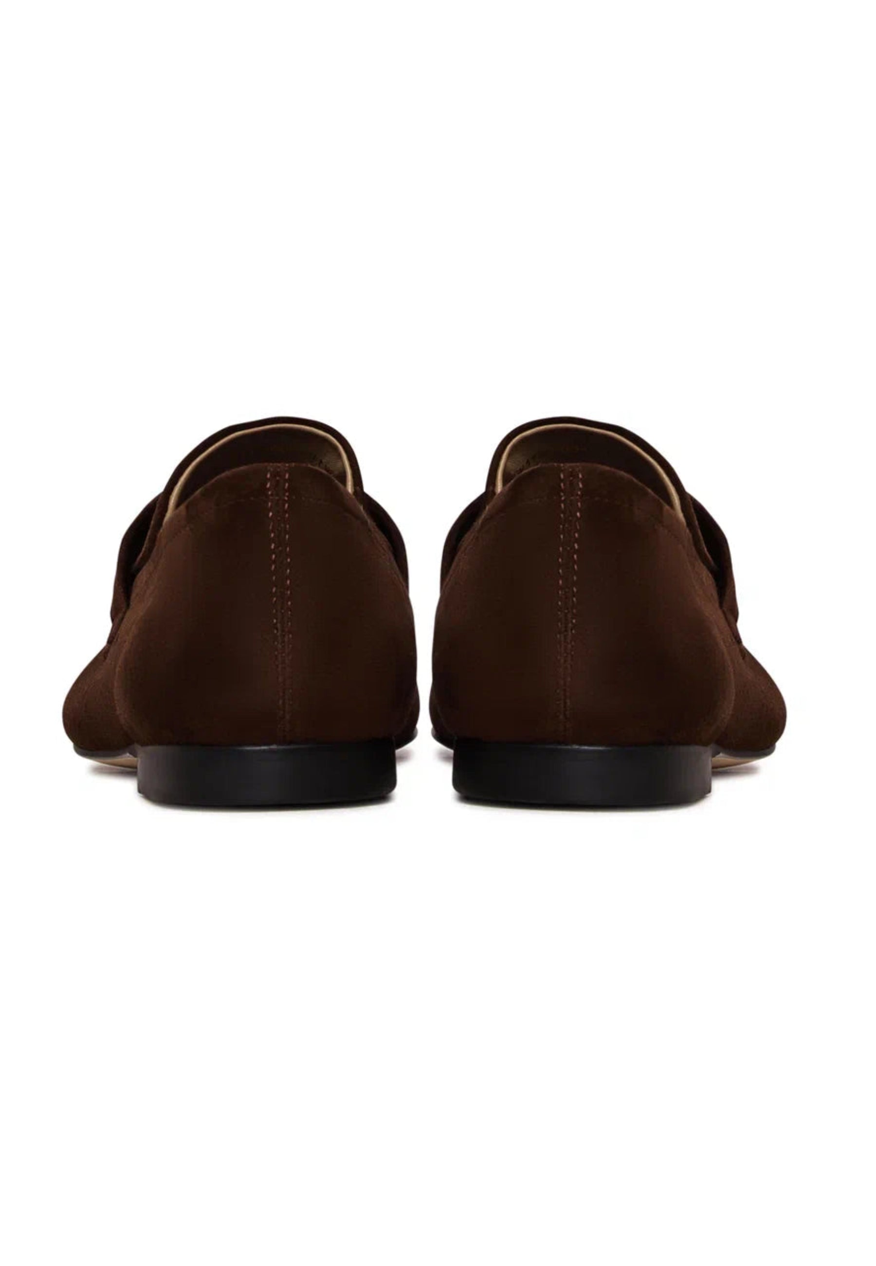 Suede Penny Loafers - Brown