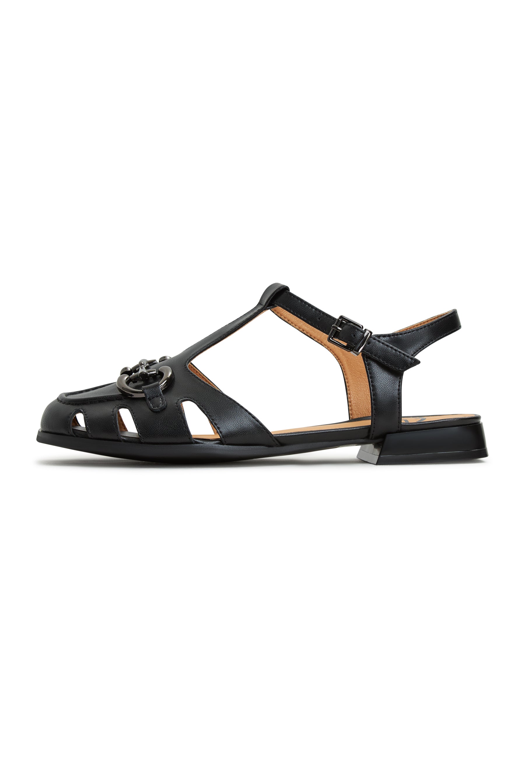 Sandalen mit flacher Sohle Aisha - Schwarz