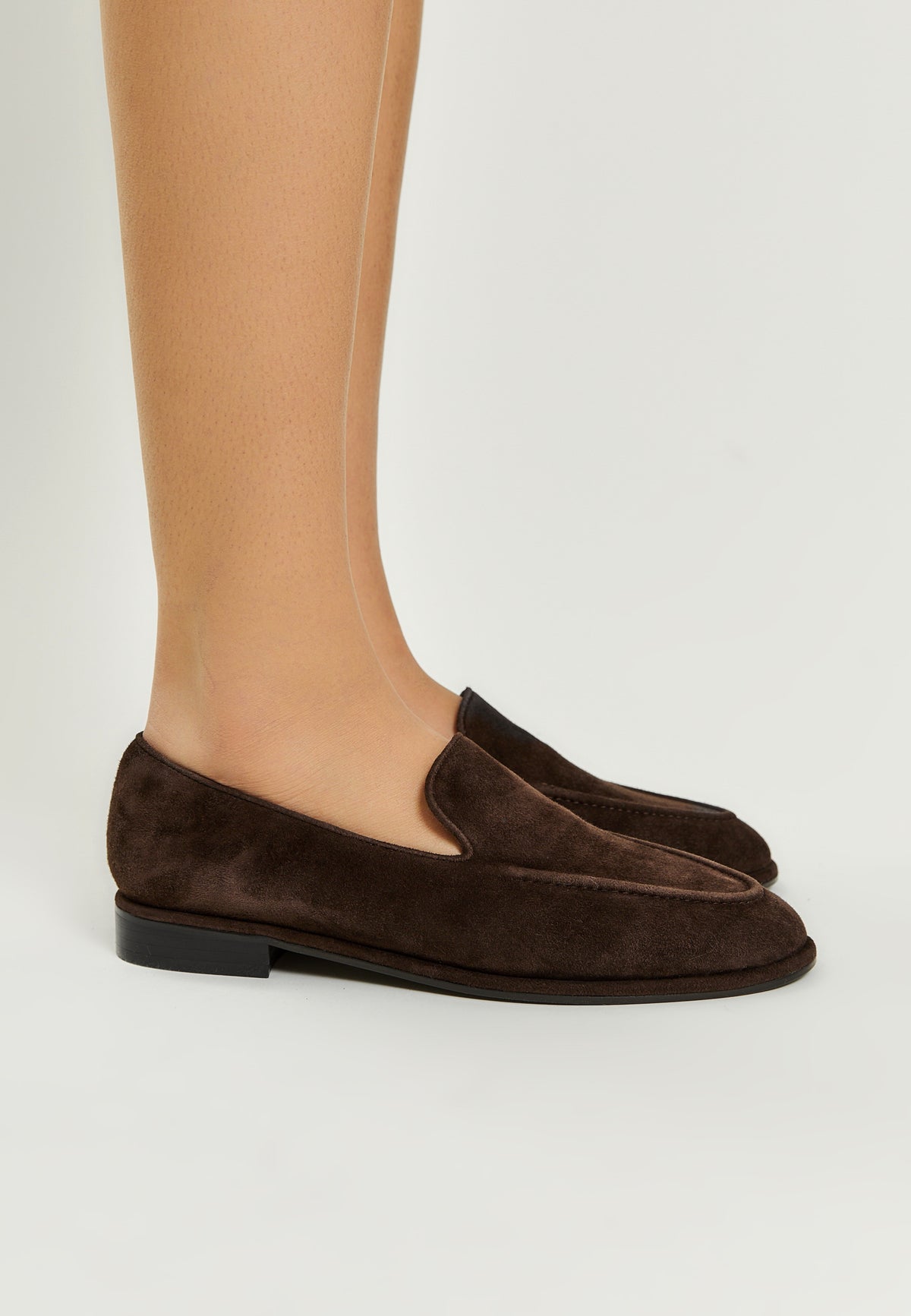 Velvet Classic Loafers - Brown