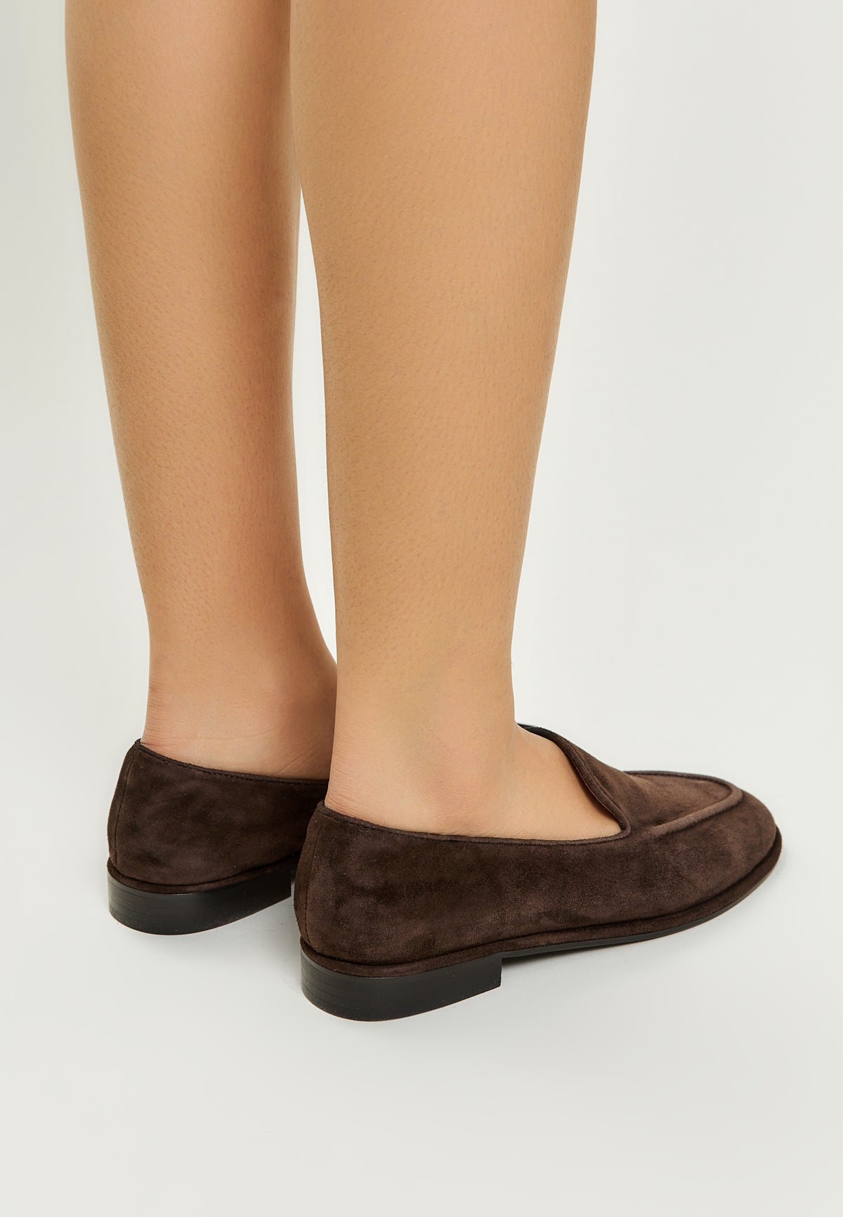 Velvet Classic Loafers - Brown