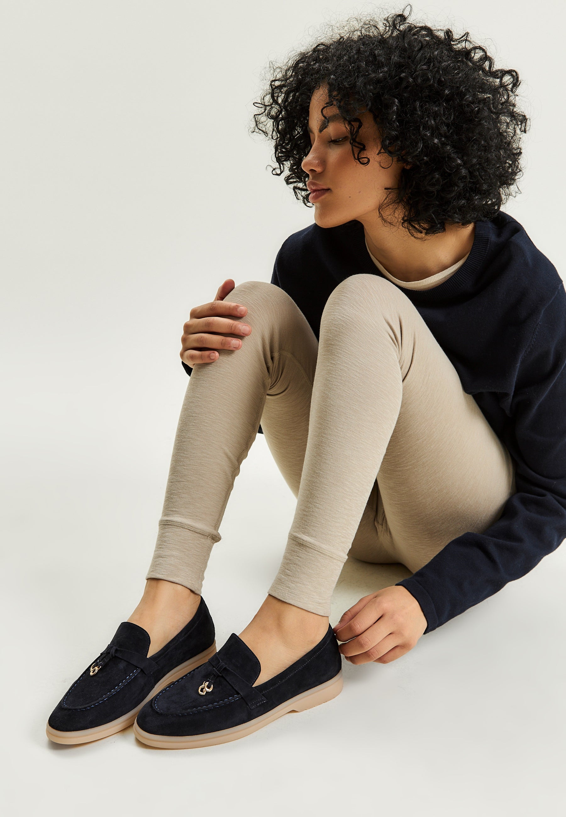 Platform mokkasiner Aurelia - Beige