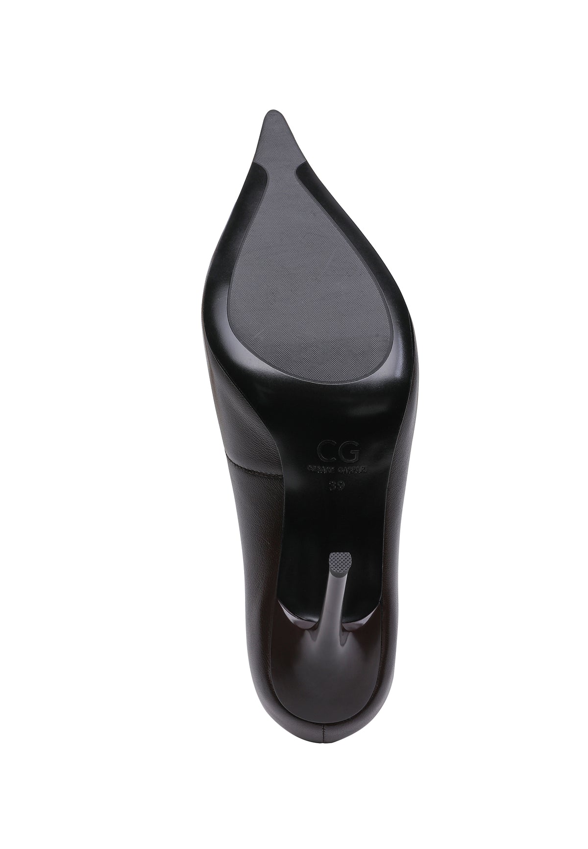 Zapatos de salón de piel con punta – violeta