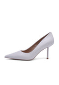 Stiletto heels i læder – Milky