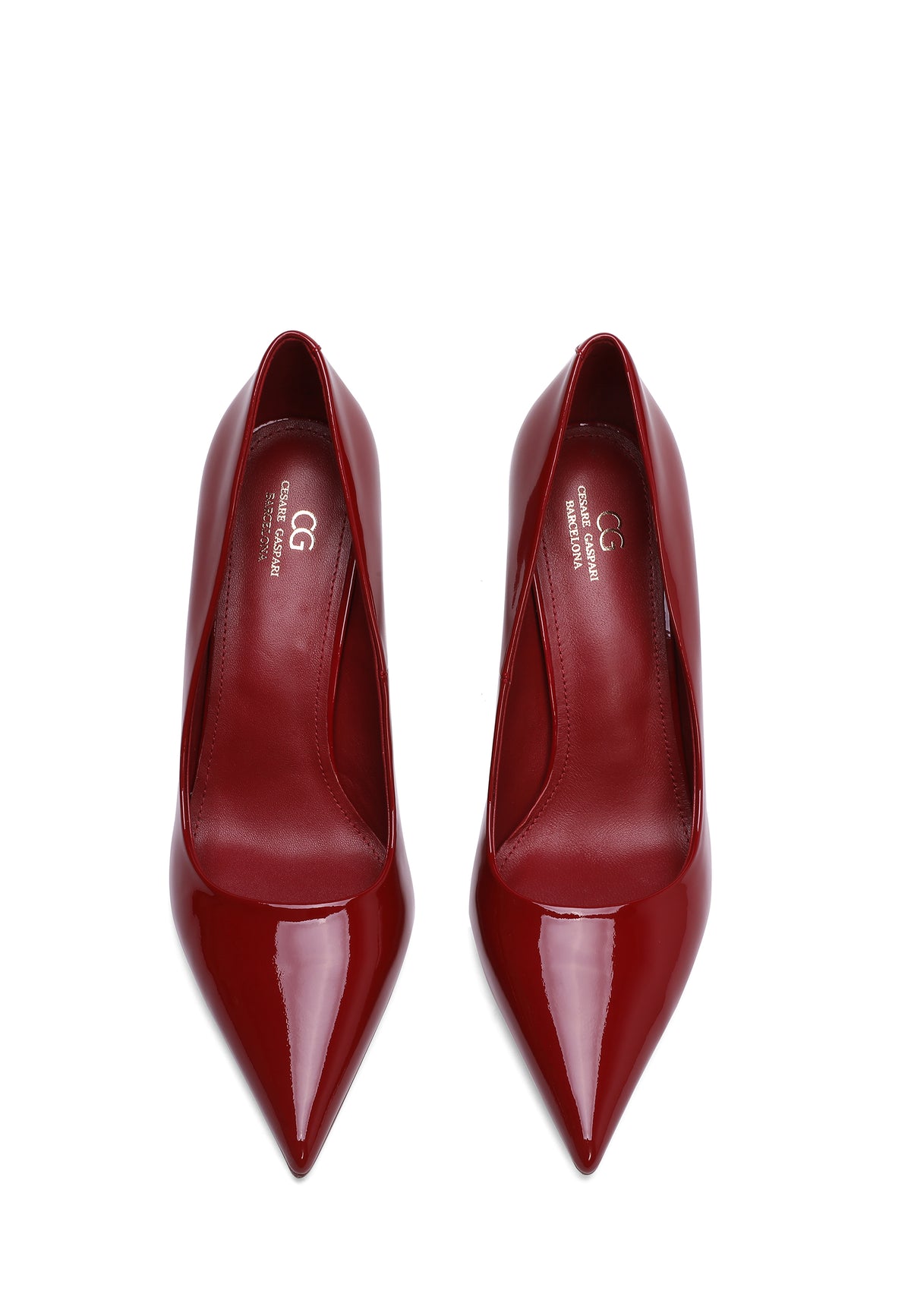 Tacones stiletto de piel – Blanco