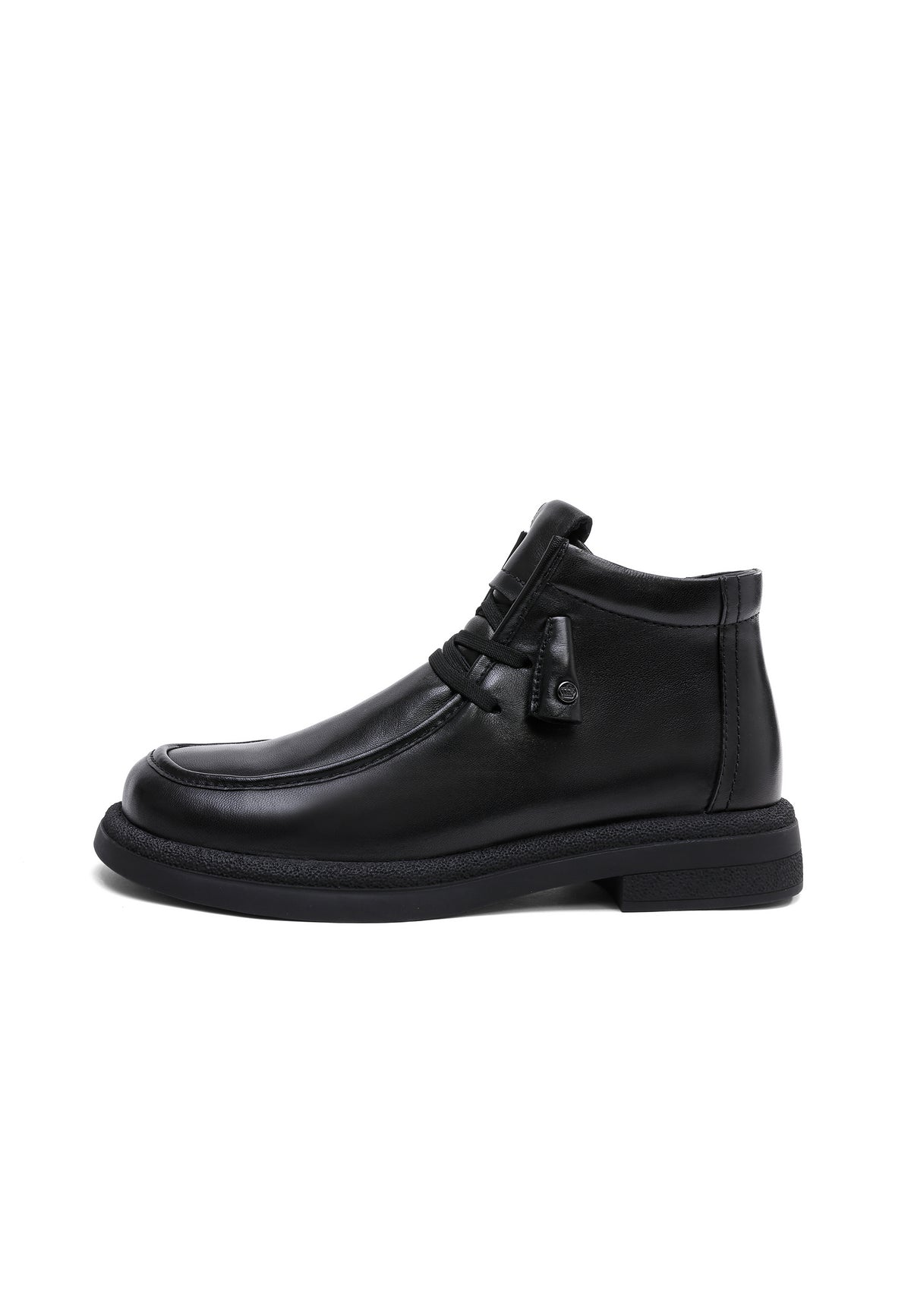 Chaussure à lacets avec détail à pampilles – noir