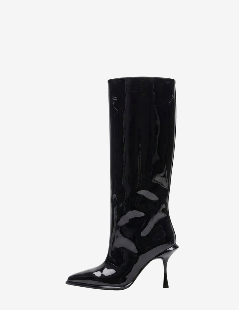 Gloss Black Boots