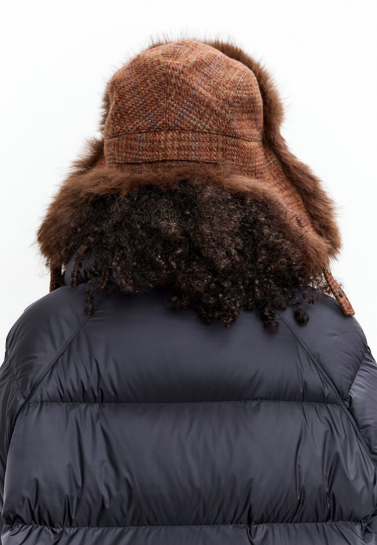 Gorro trapper de lana – Marrón