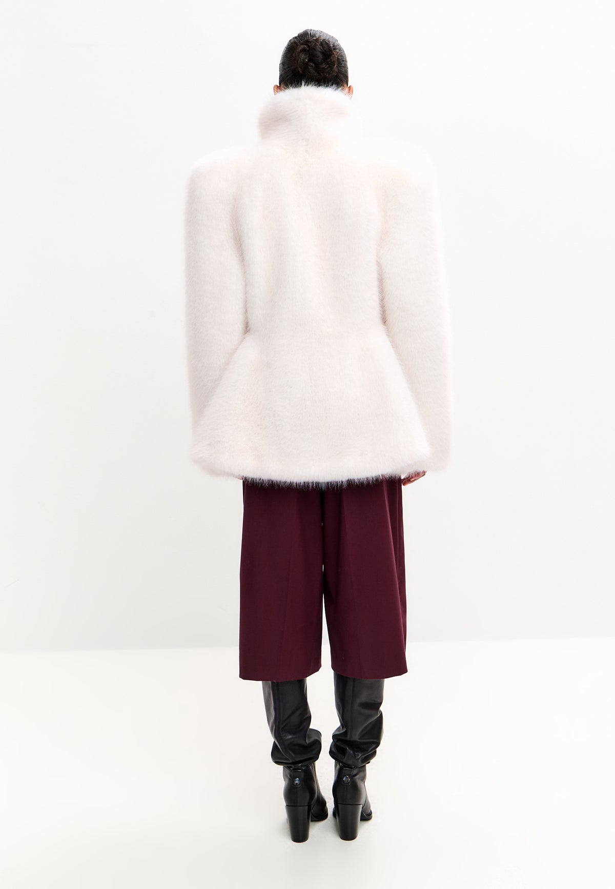 Veste en fausse fourrure – Perle