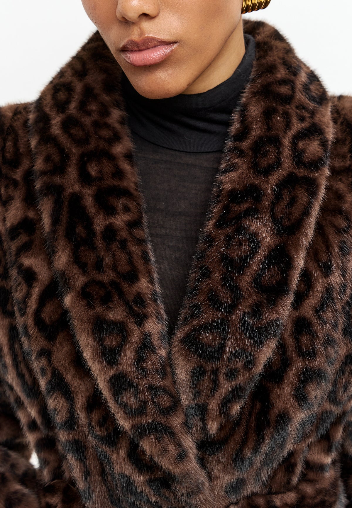 Faux Fur Coat Samarcanda - Leopard