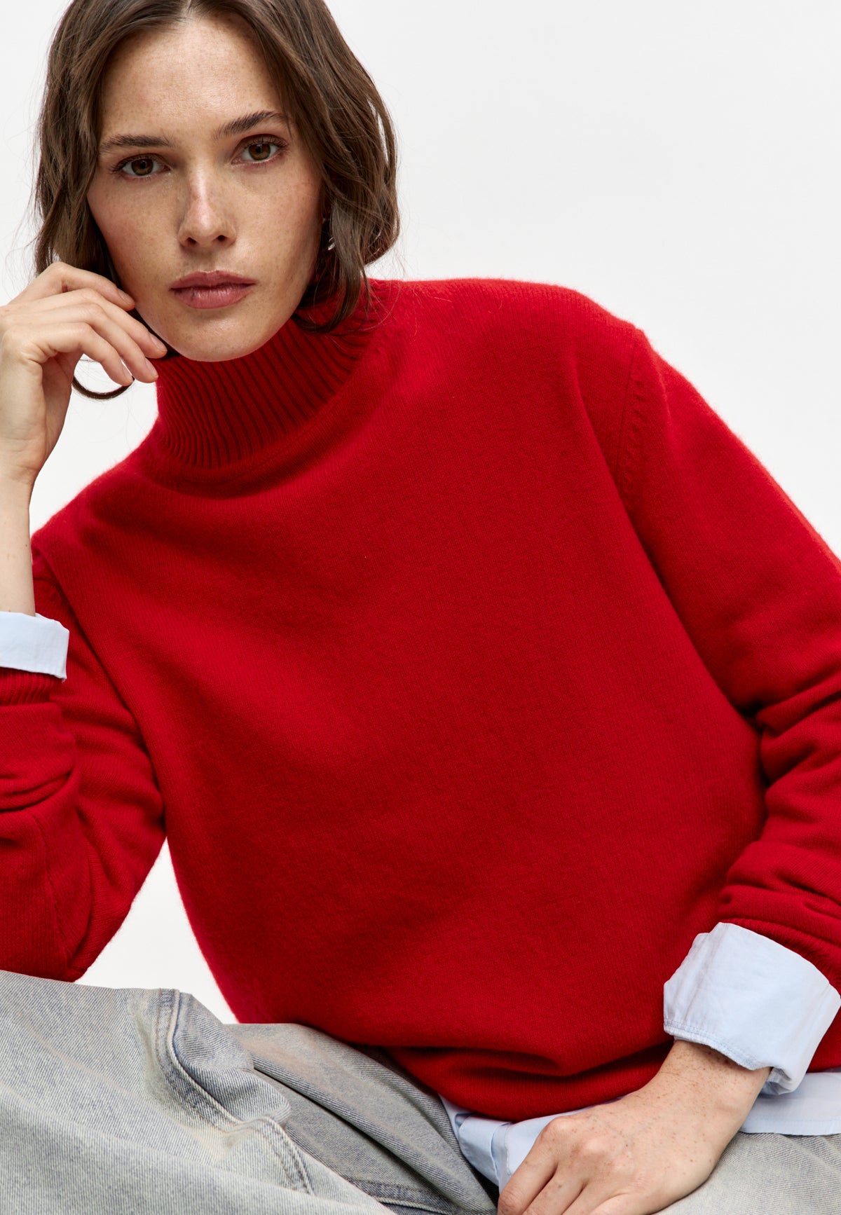 Jersey de lana merino Mauve – Marrón