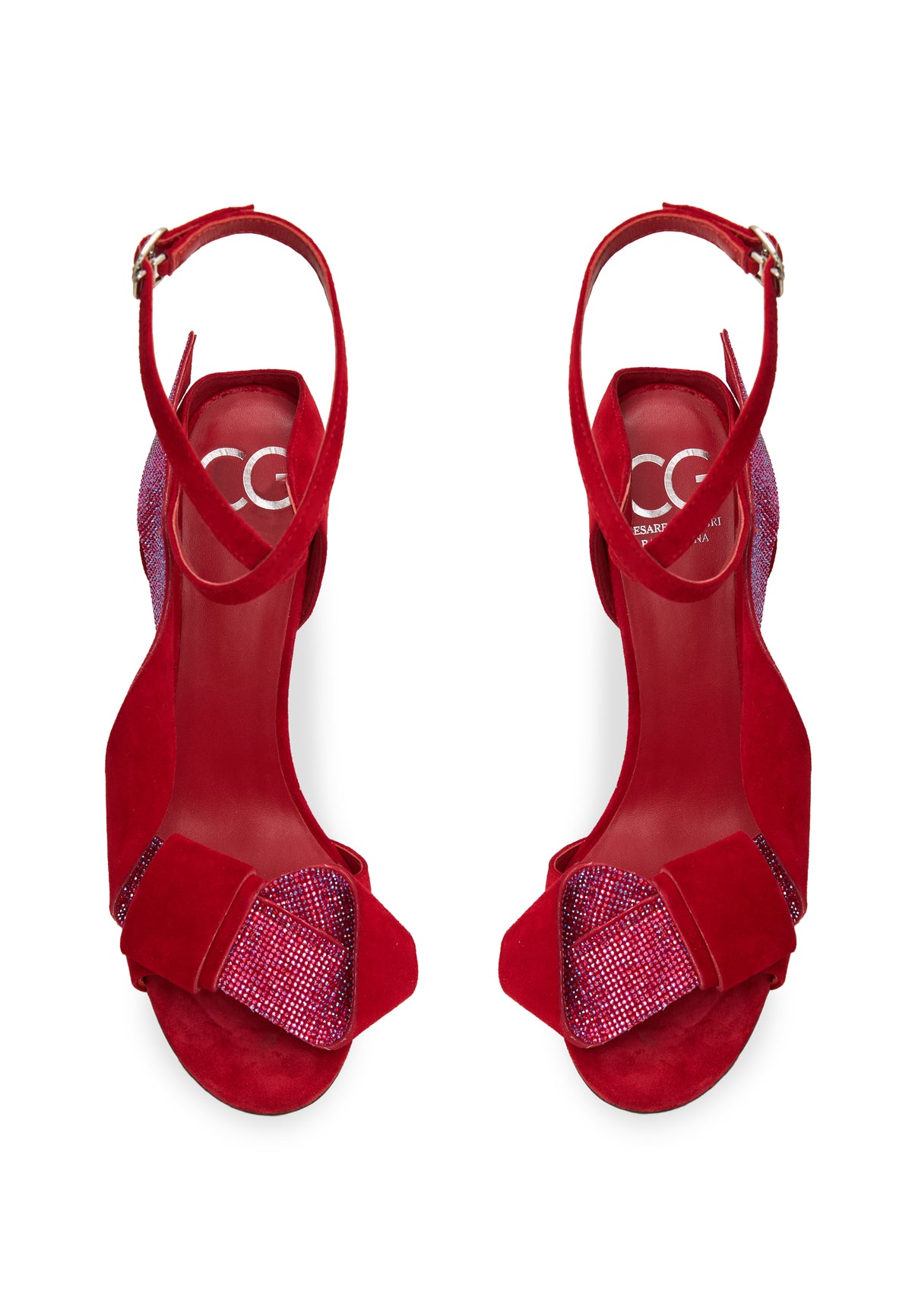 Sandales à talons aiguilles Mireille – Rouge