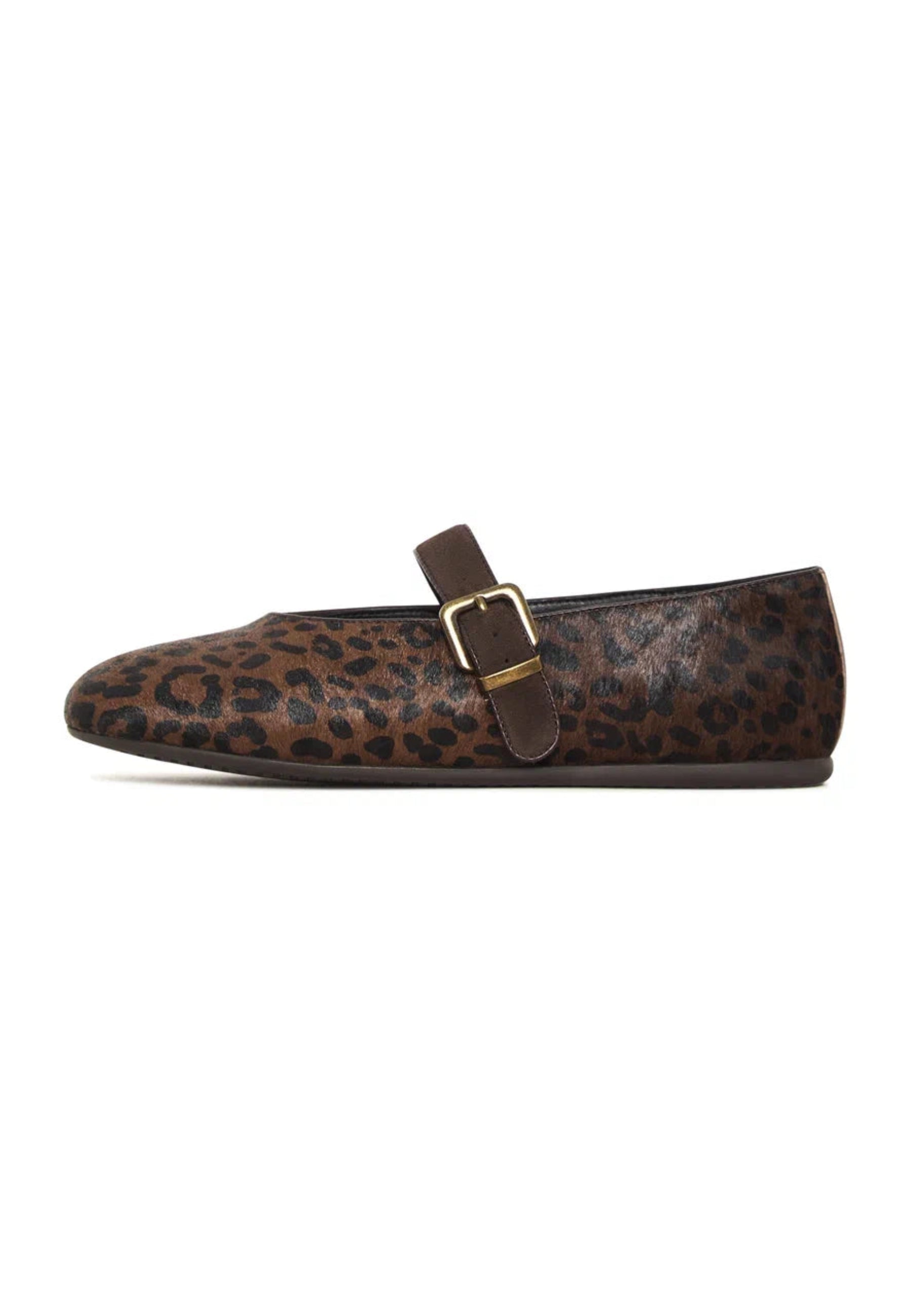 Chic Mary Jane Flats - Leopard