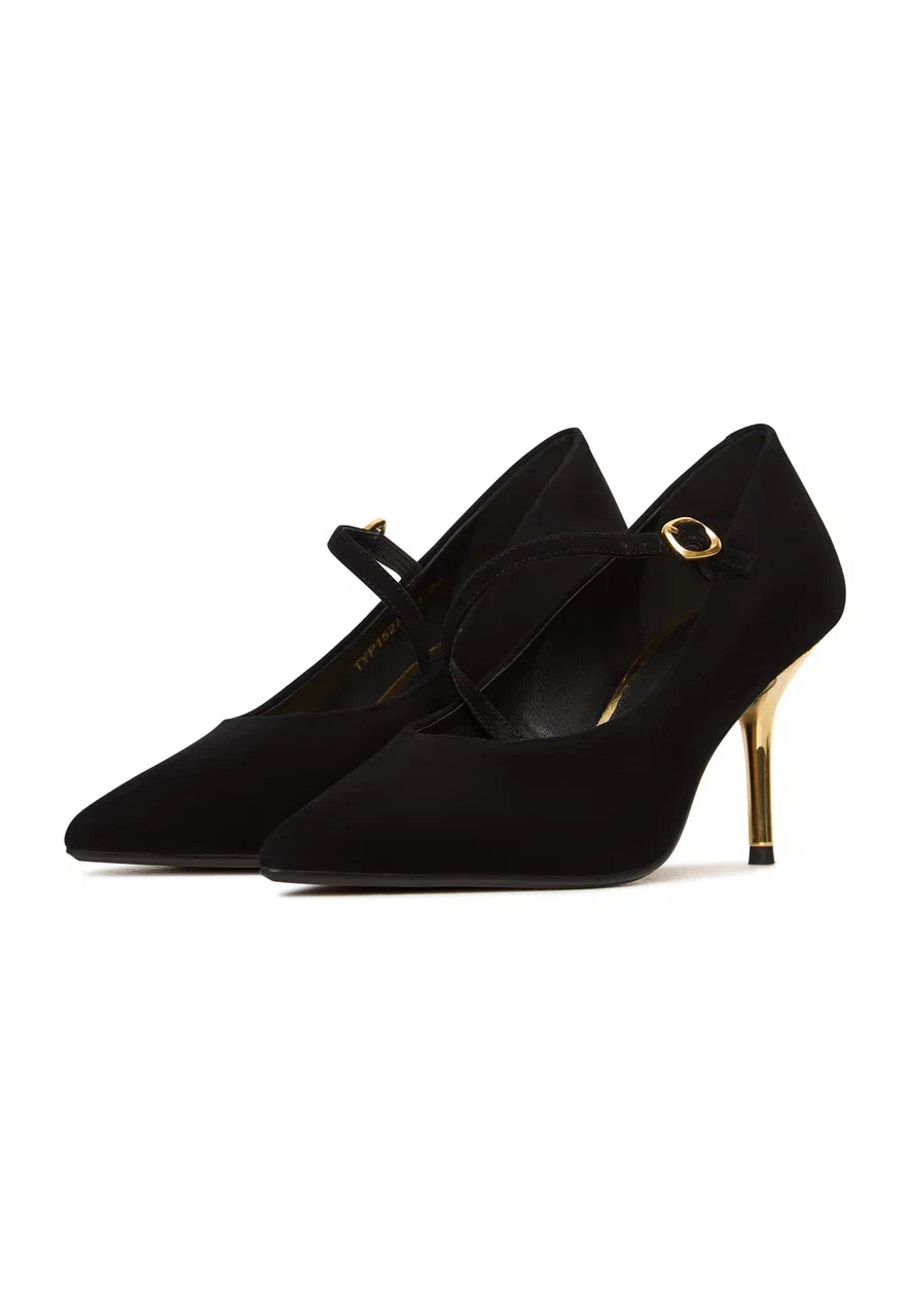 Midnight Muse Mary Janes - Gold