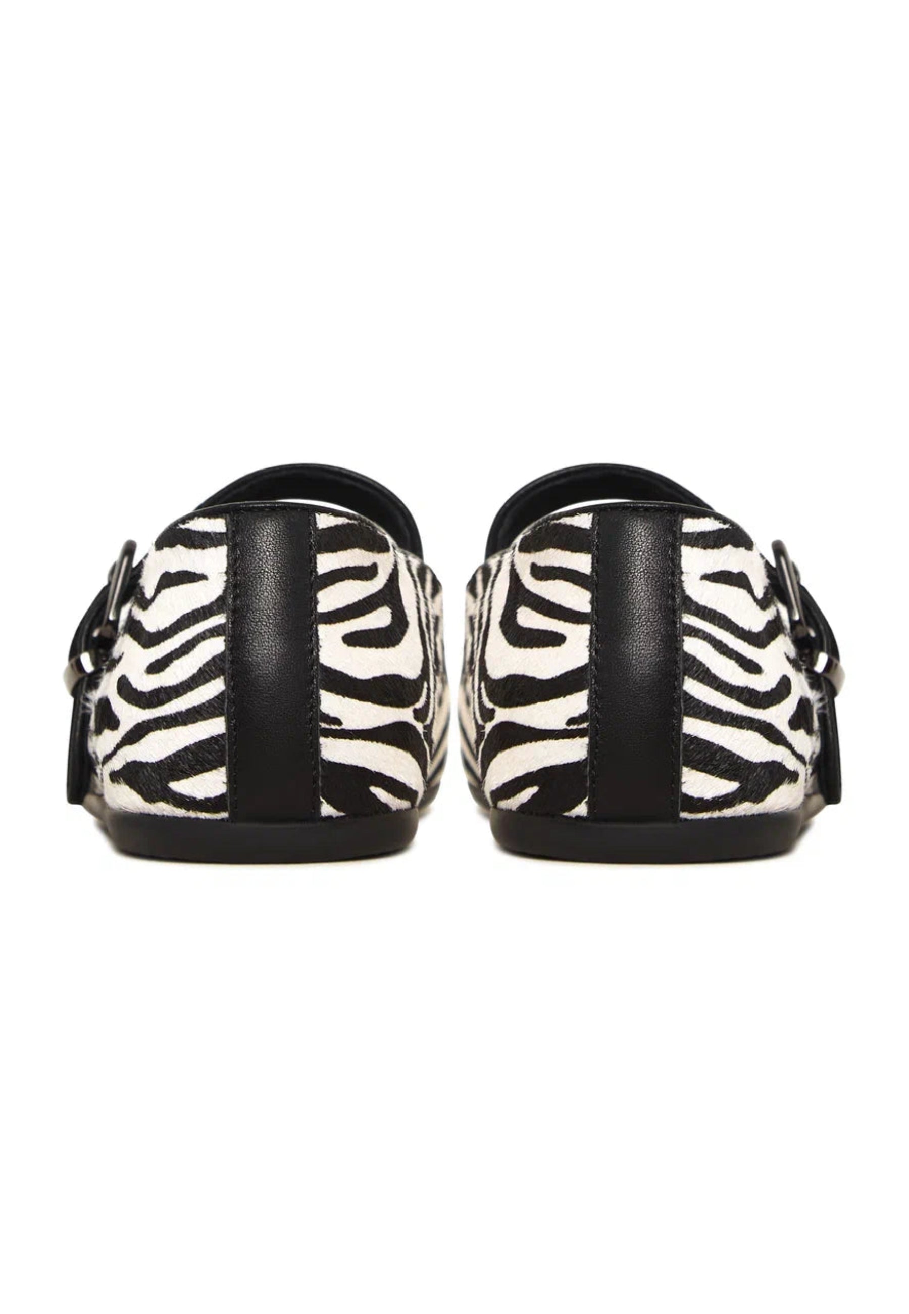 Chic Mary Jane Flats - Zebra