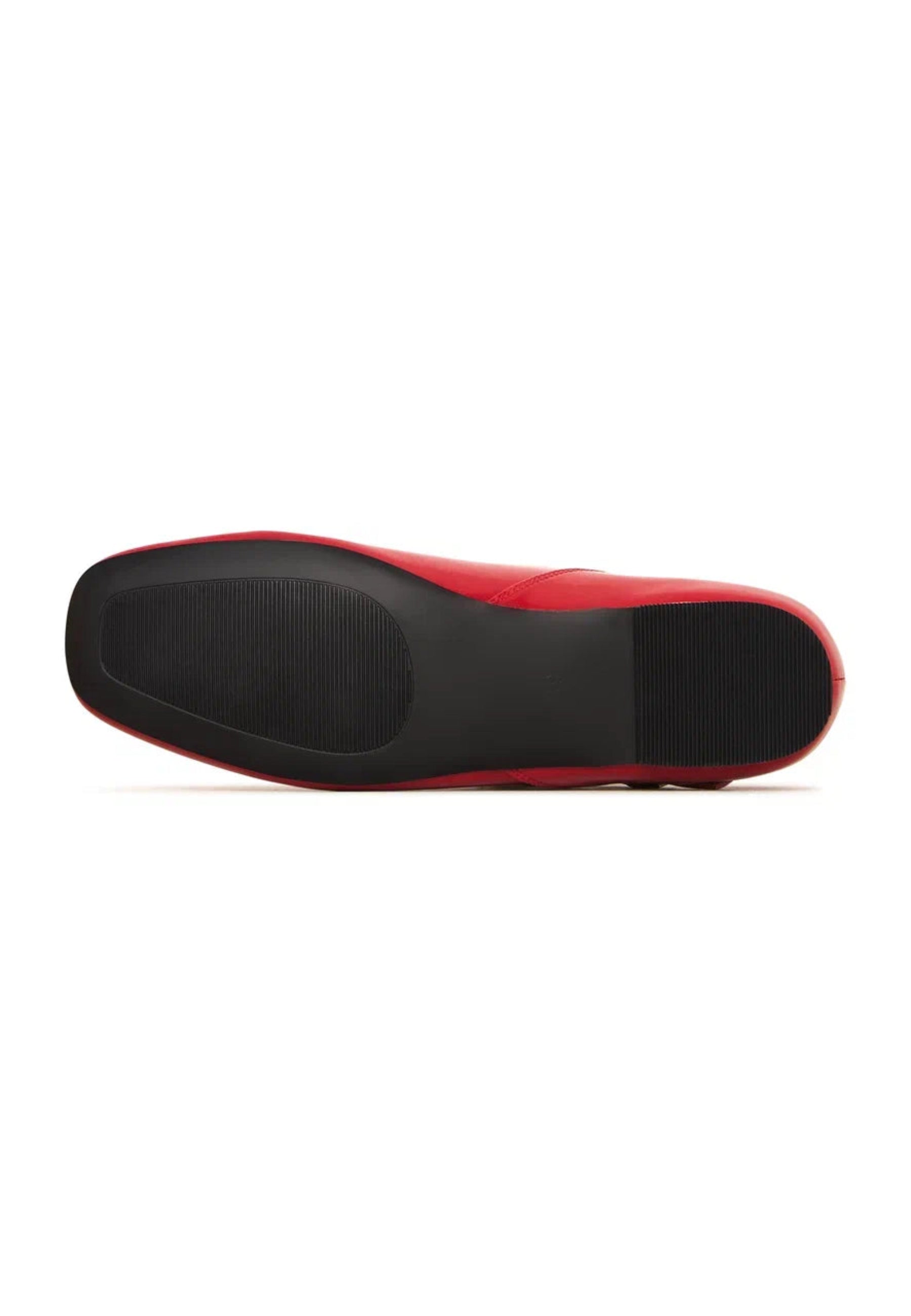 Patent Mary Jane Flats - Red