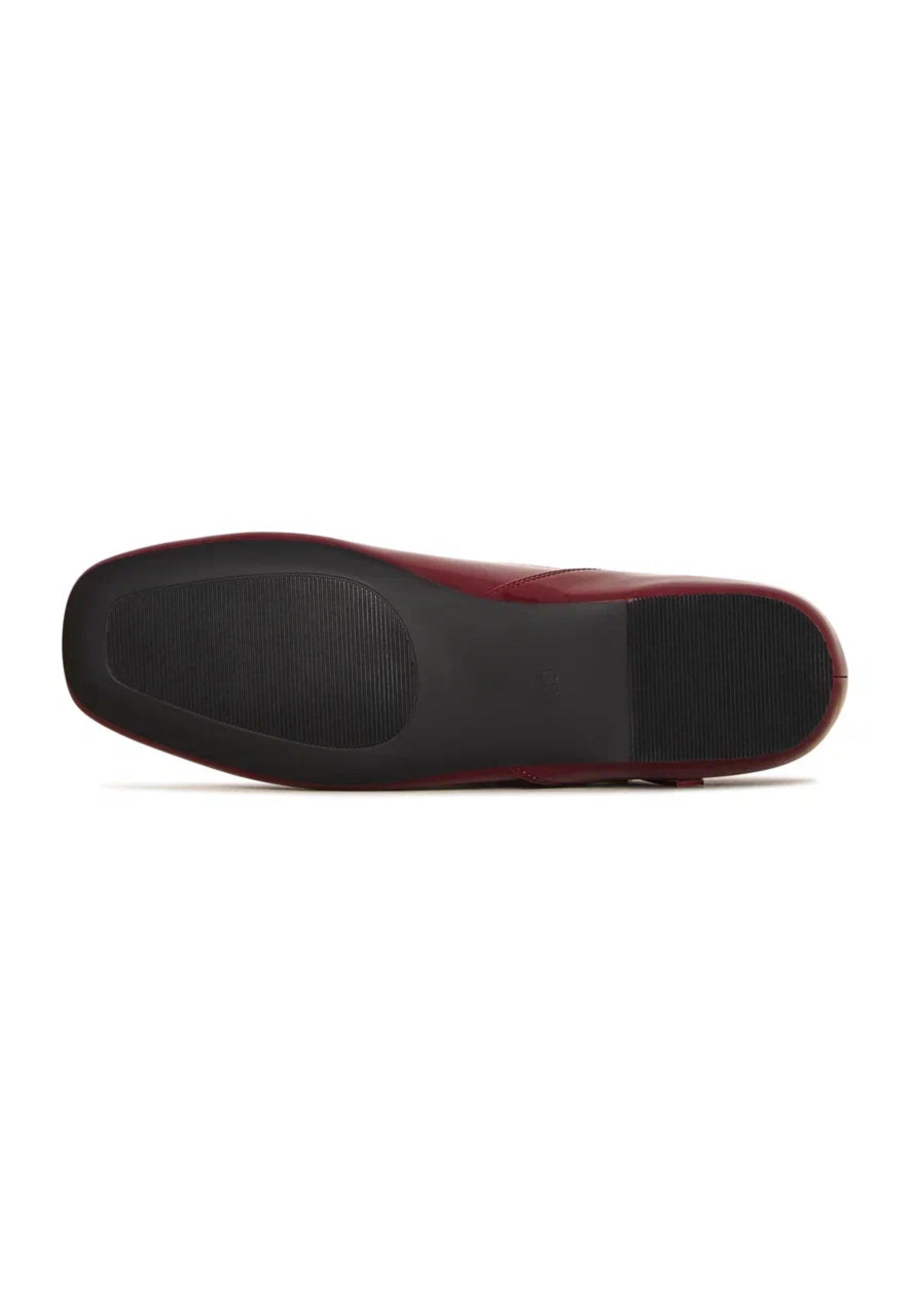 Patent Mary Jane Flats - Bordeaux