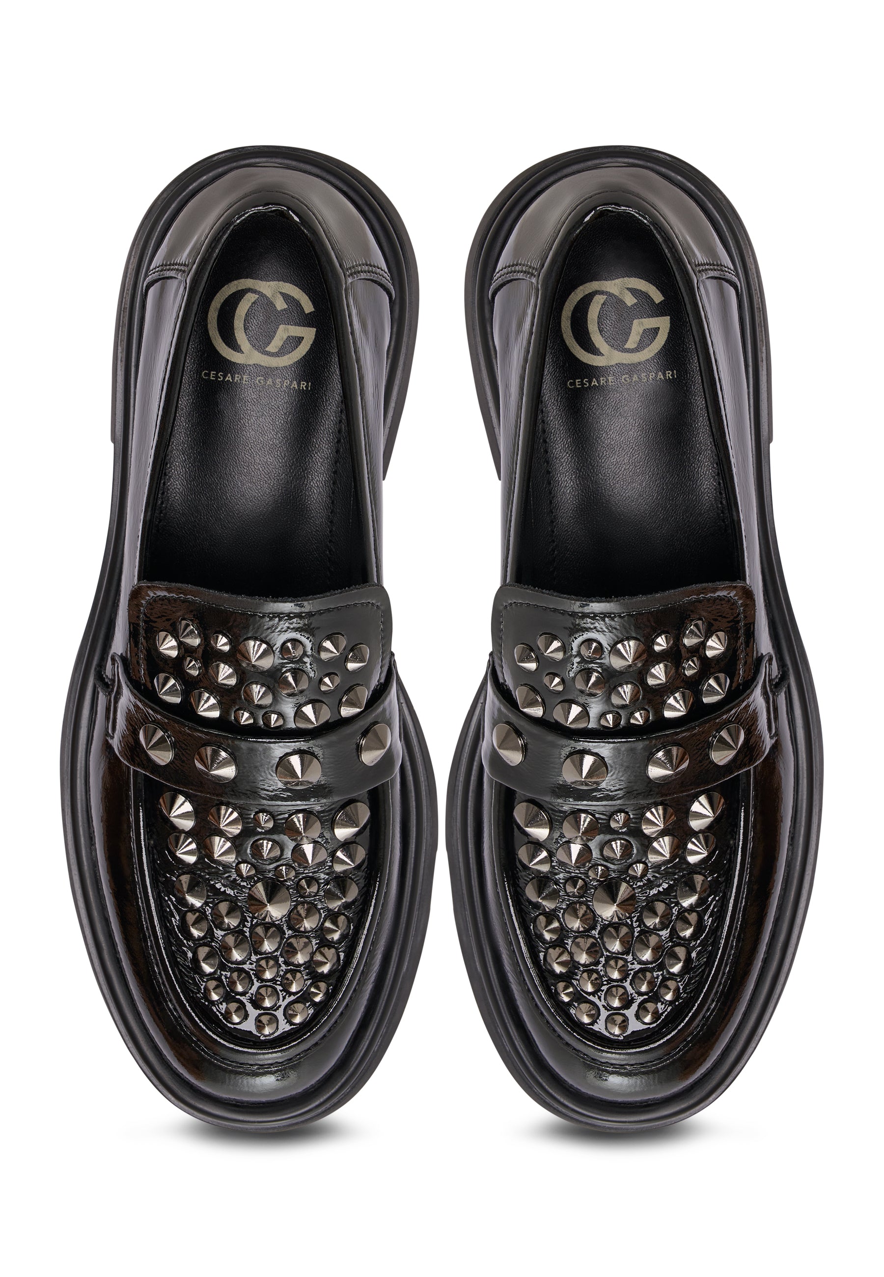 Leather Loafers Rockstar - Black