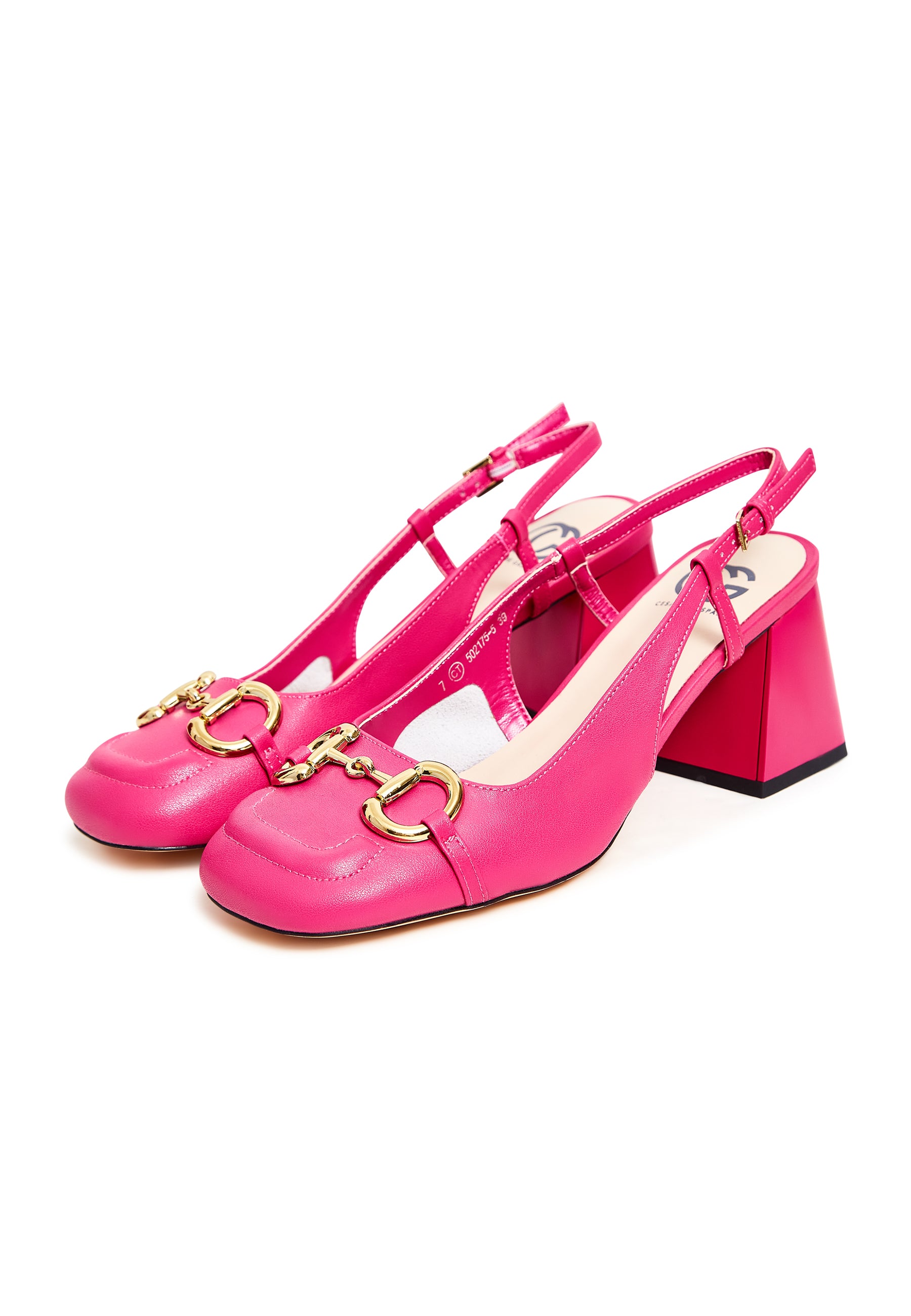 Anais pumps med blockklack – Rosa