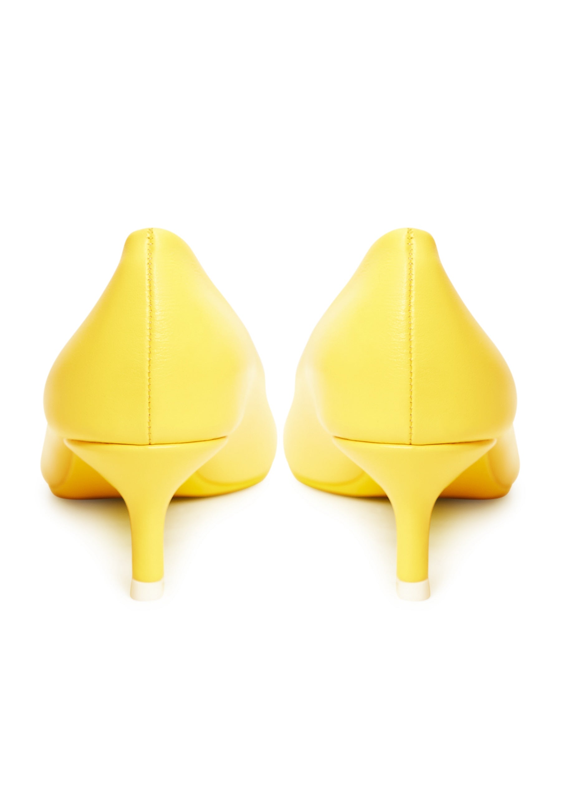 Elegant Luxe Pumps Yellow 100 Leather Yellow buy on CESARE GASPARI