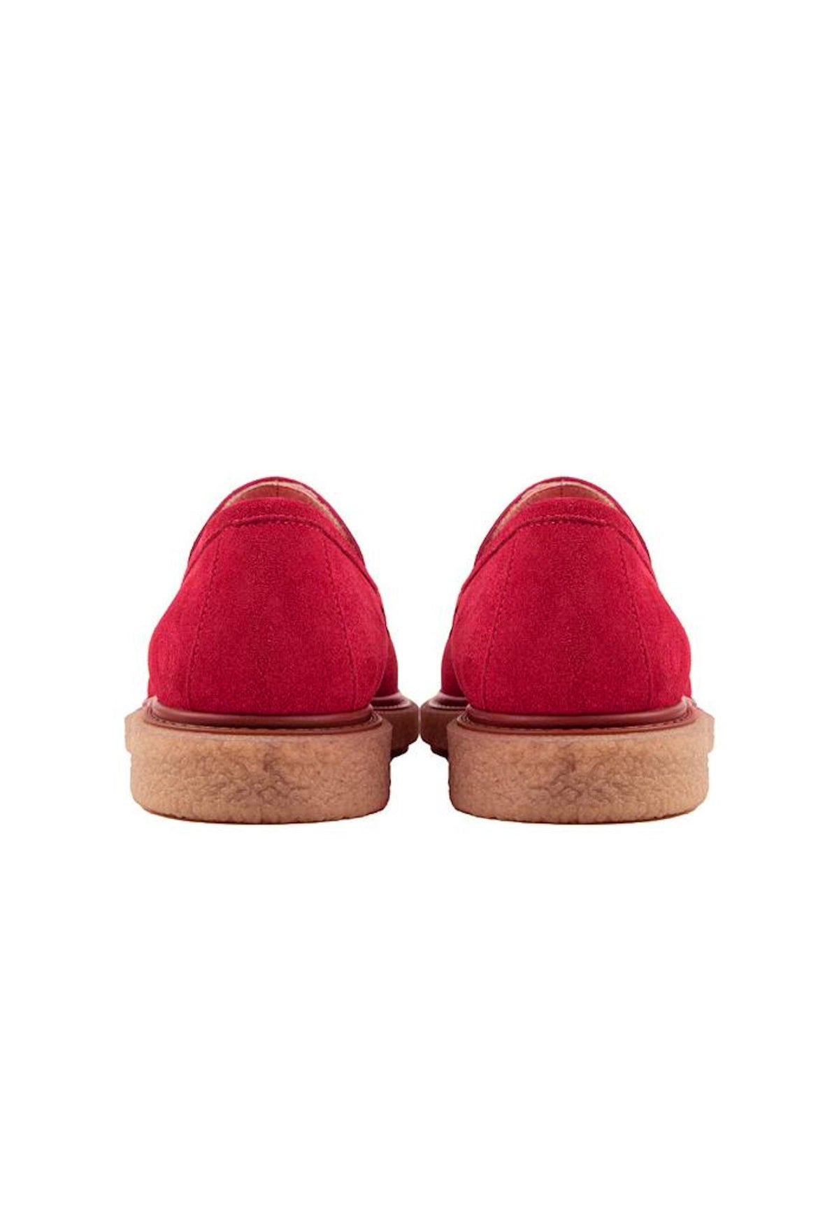 Scarlet loafers i ruskind med kvaster