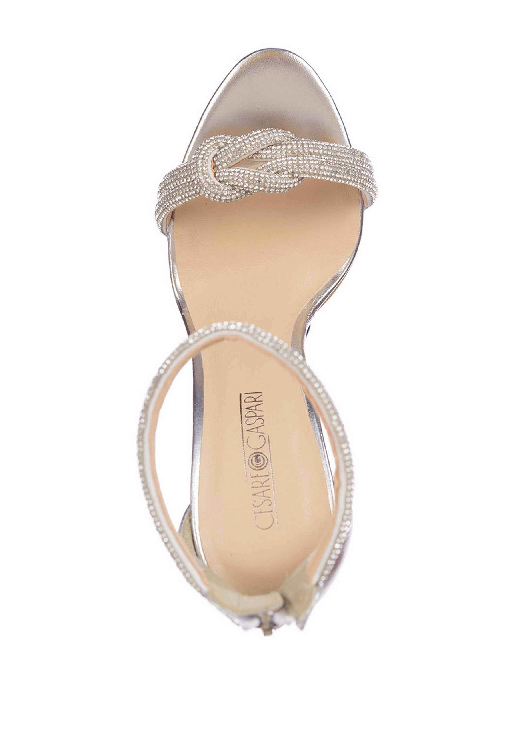 Jewel High heel Sandals - Silver