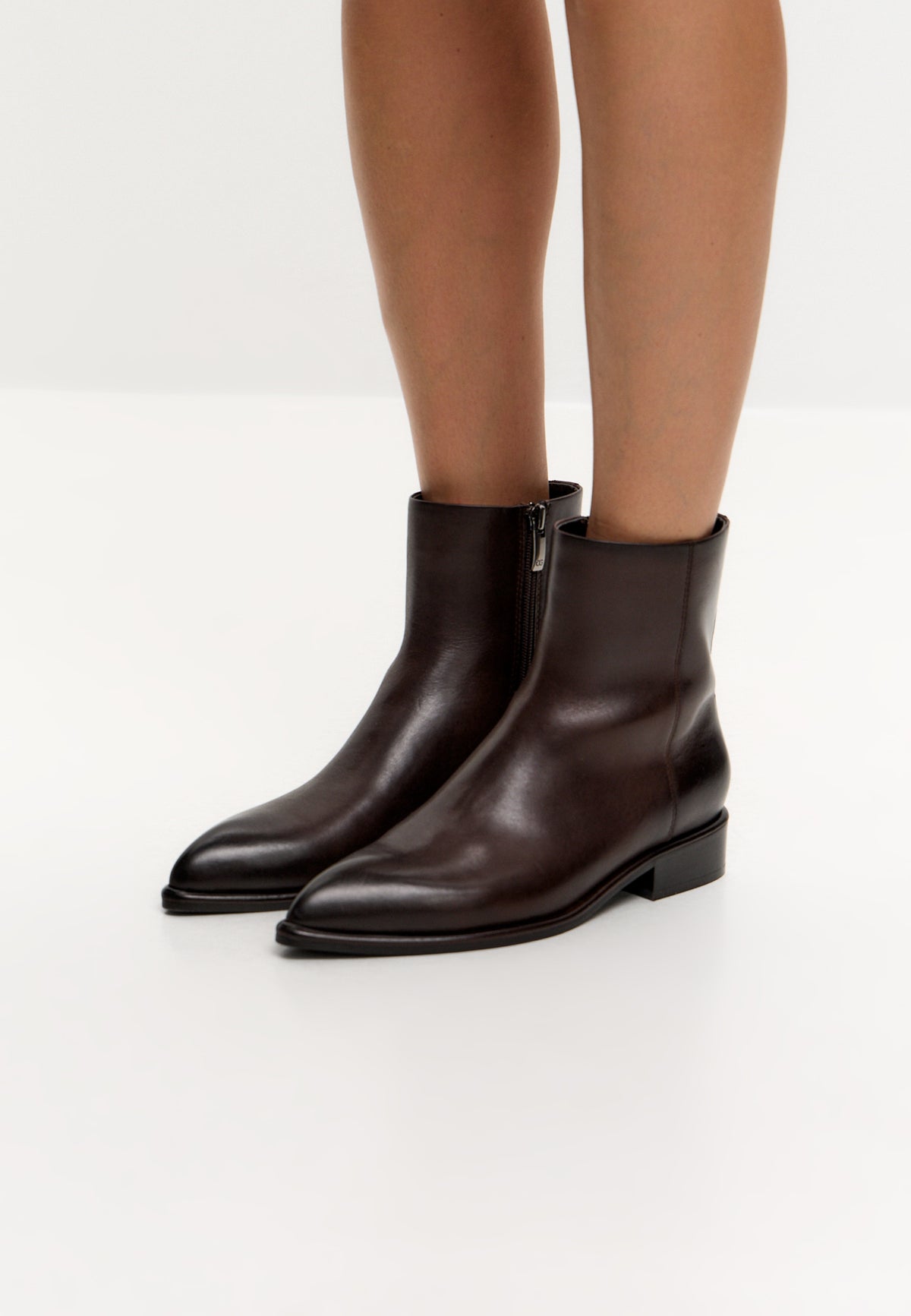 Bottines en cuir