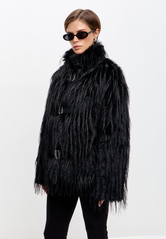 Midnight Wolf Jacket - Black