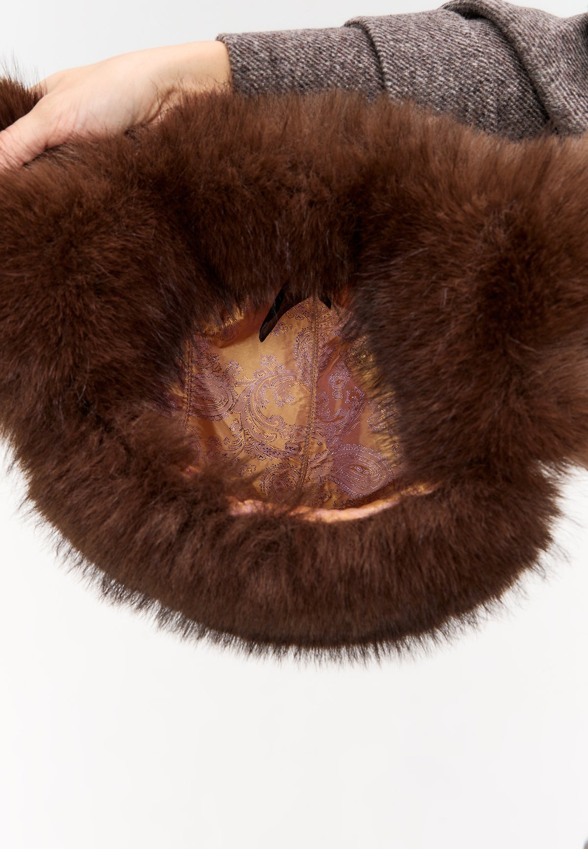 Wool Trapper Hat - Light Brown