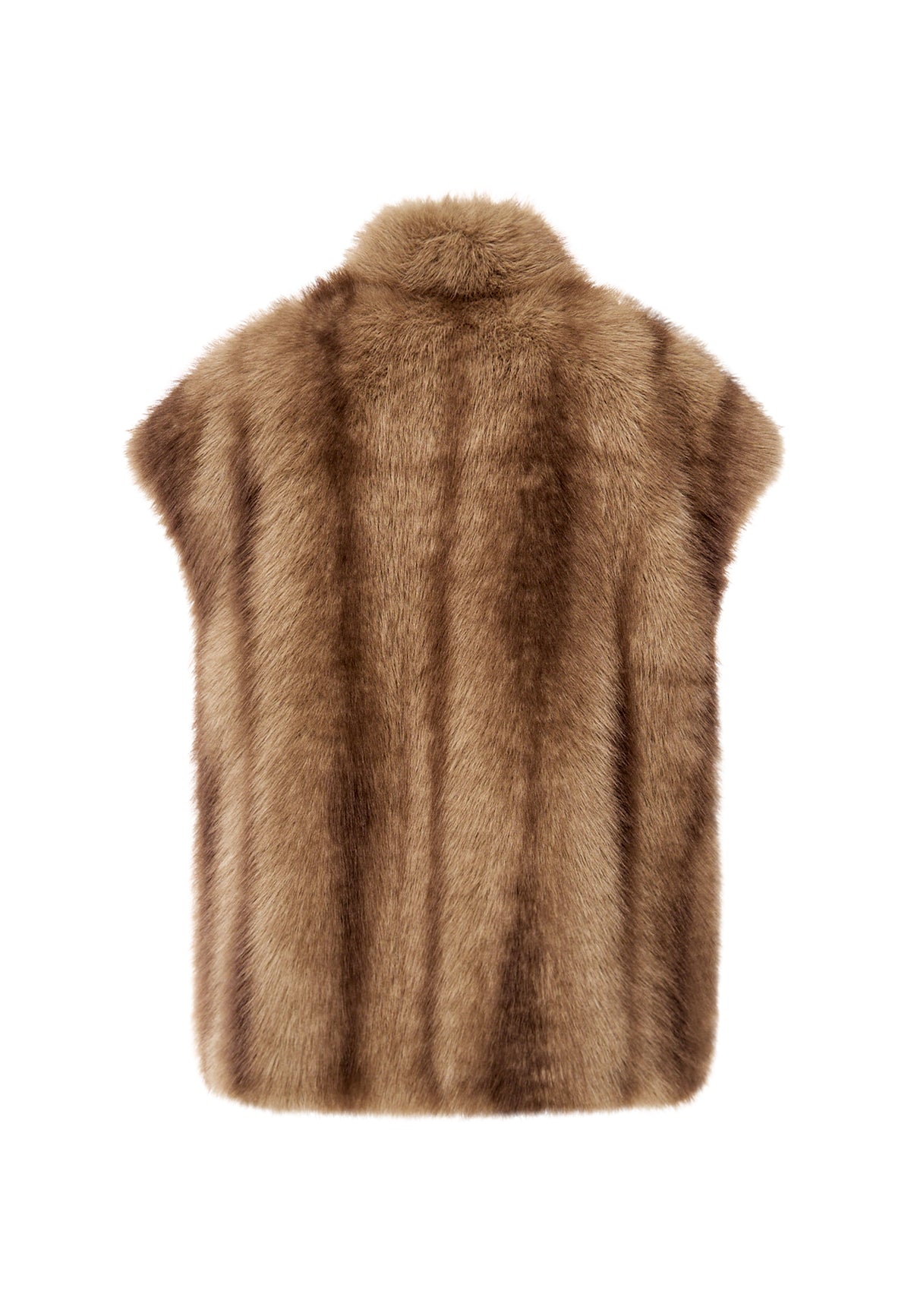 Blazer gilet en fausse fourrure