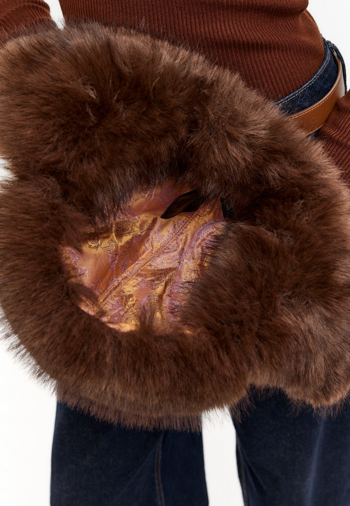 Gorro trapper de lana – Marrón