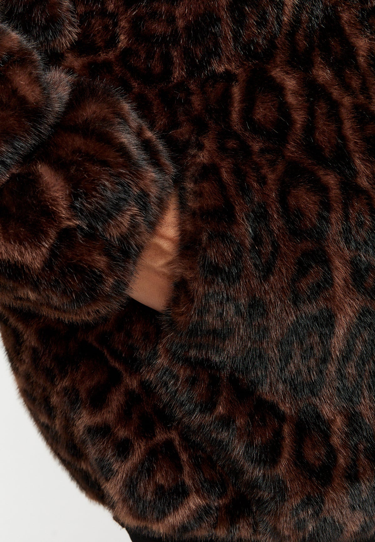 Veste à capuche élégante en fausse fourrure Reyna – Léopard