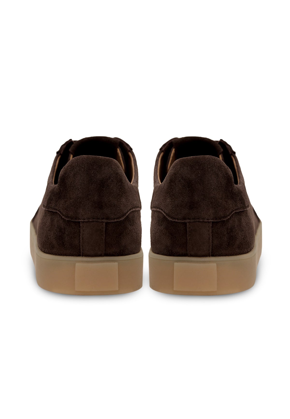 Sneaker aus Veloursleder – Schokolade