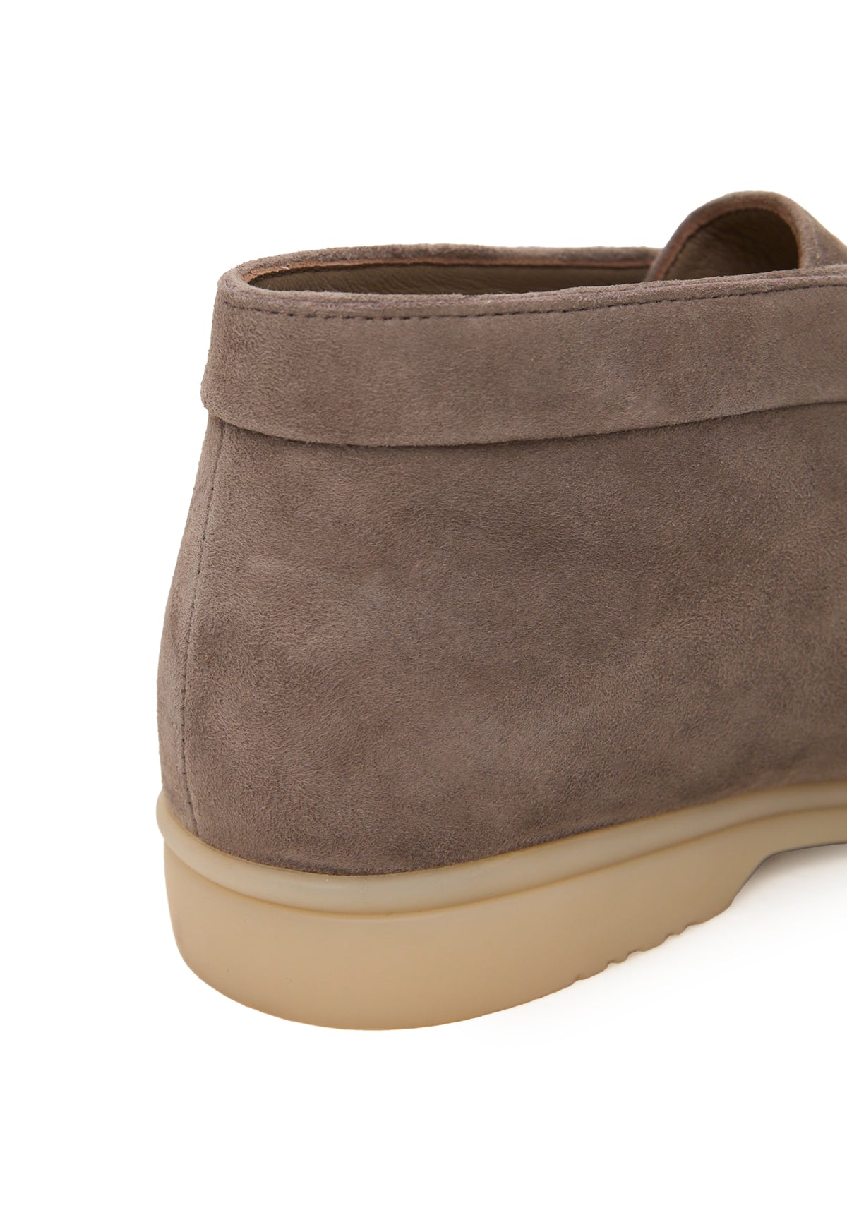 Wool Step High Loafer aus Wolle – Dunkelbeige