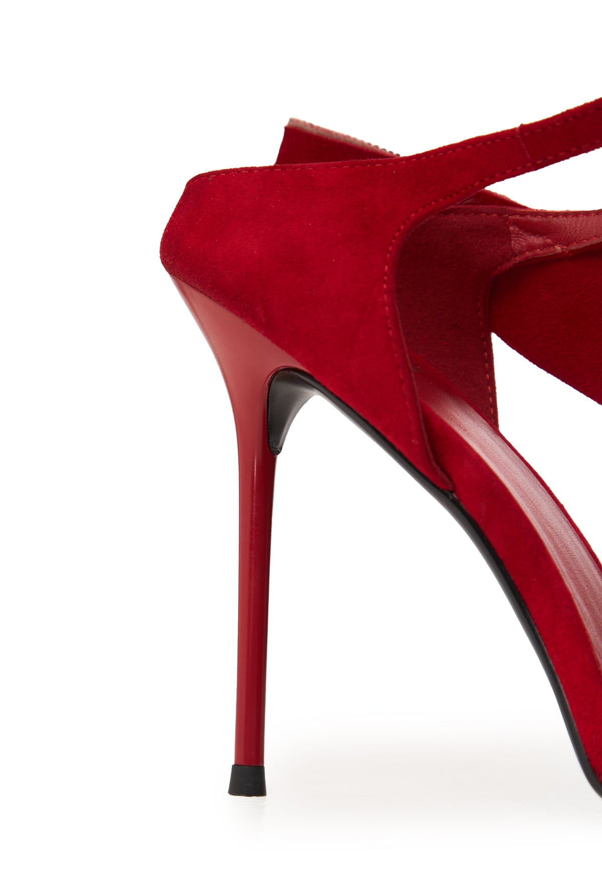 Sandales à talons aiguilles Mireille – Rouge