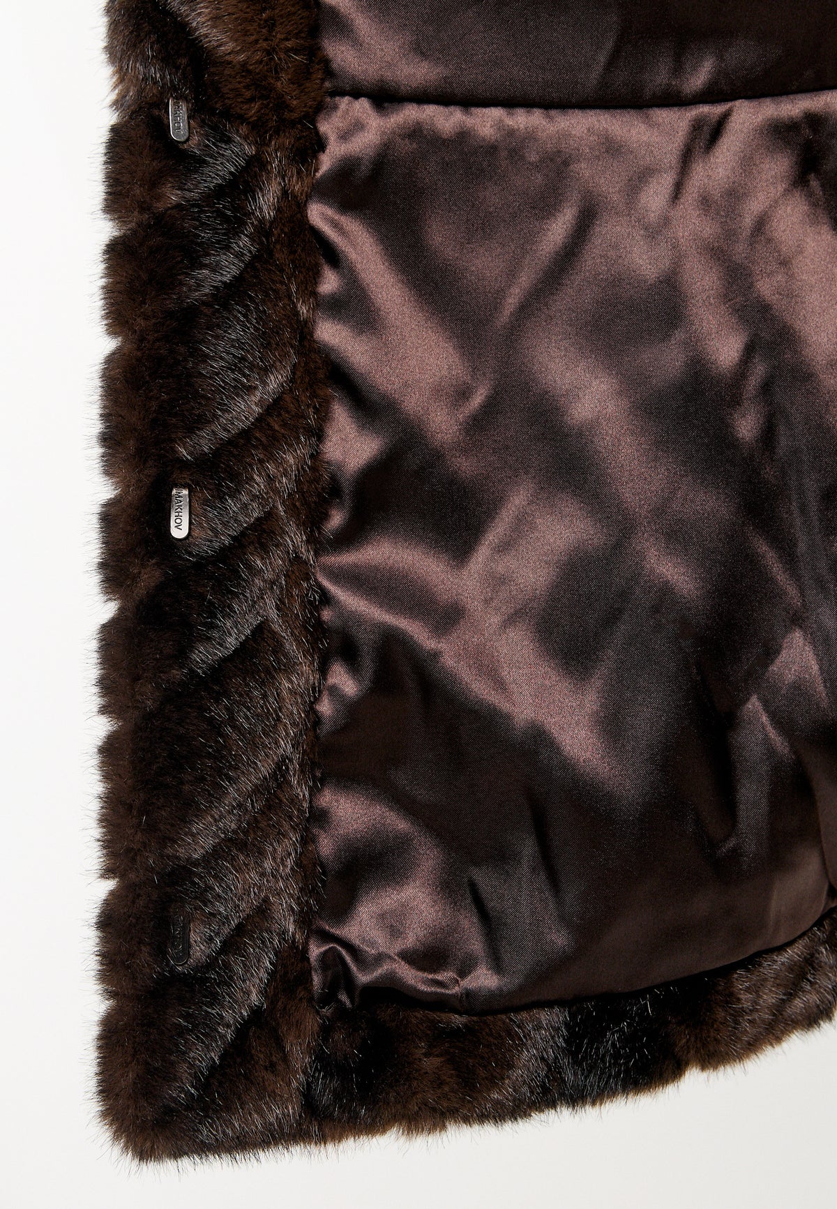 Jacke aus Kunstfell – Braun
