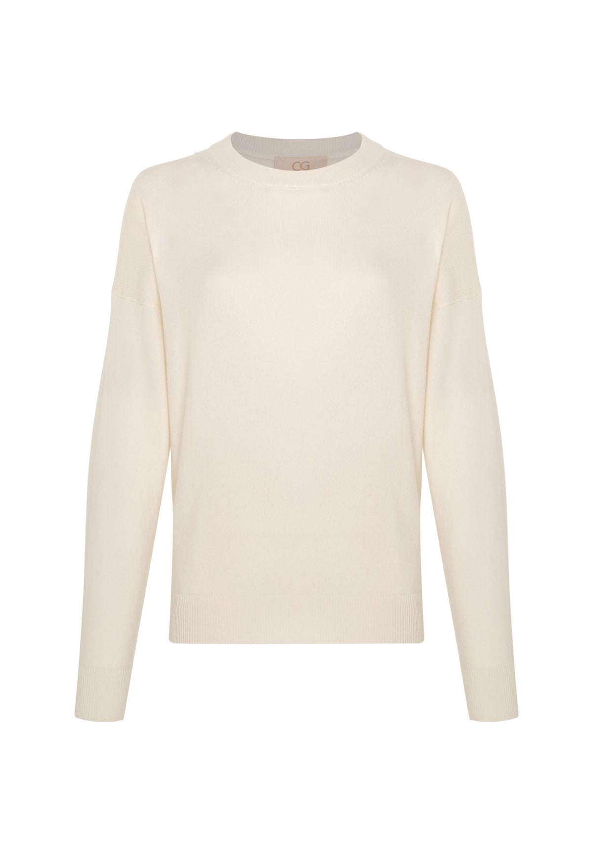 Cardigan i merinould med lynlås – Milky